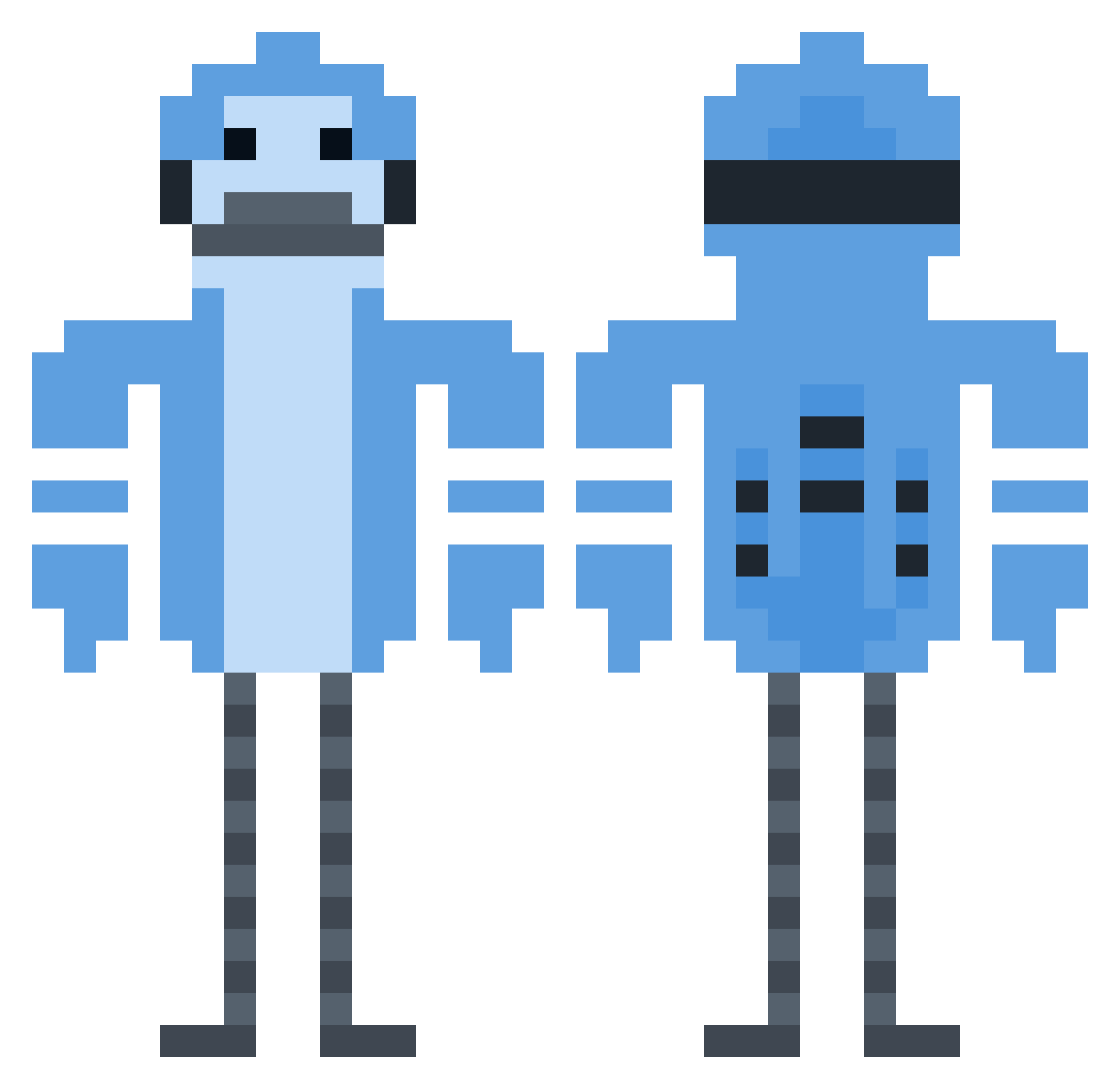 yesits13cm Minecraft skin, front and back view