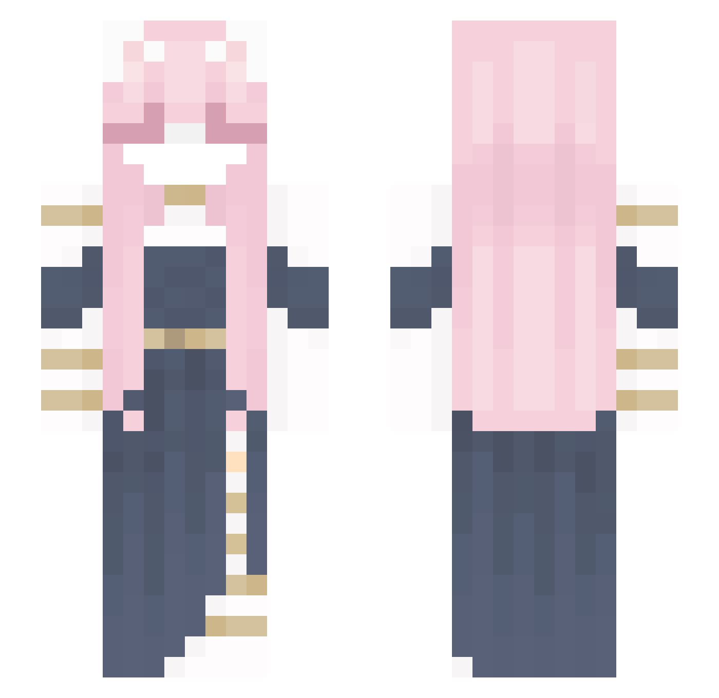 KayZuri69 Minecraft skin, front and back view