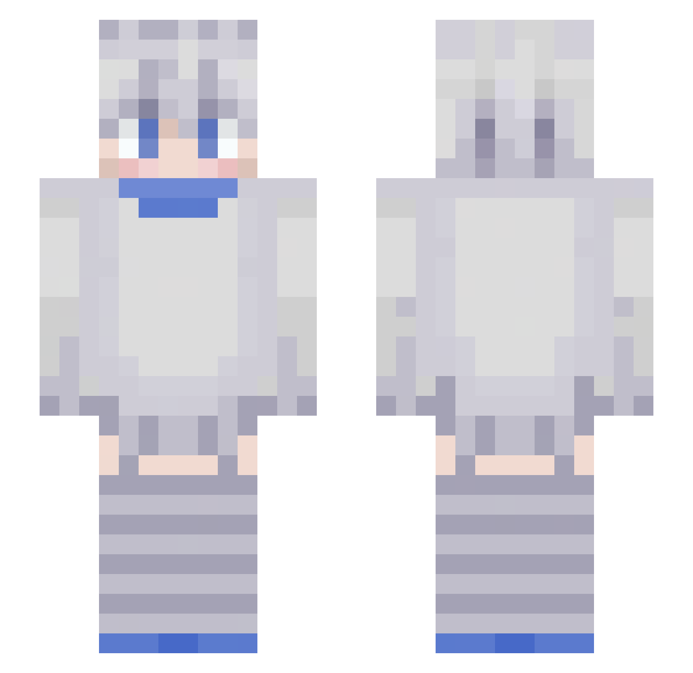 Toru06 Minecraft skin, front and back view