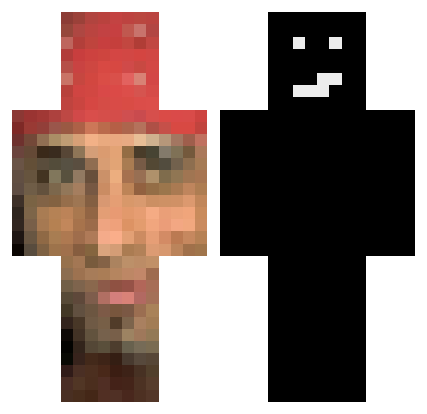 toomas666 Minecraft skin, front and back view