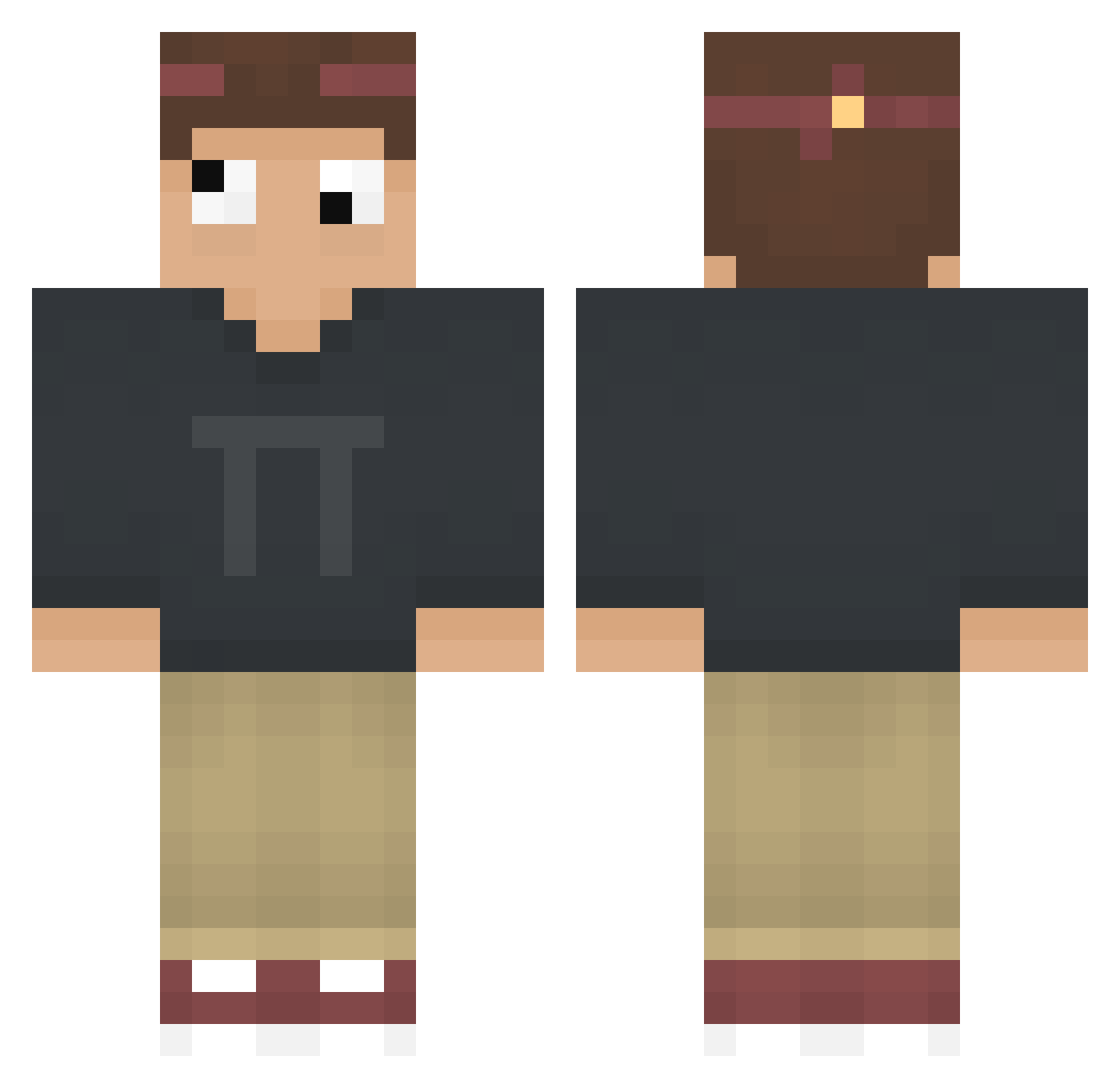 ImMQ_ Minecraft skin, front and back view