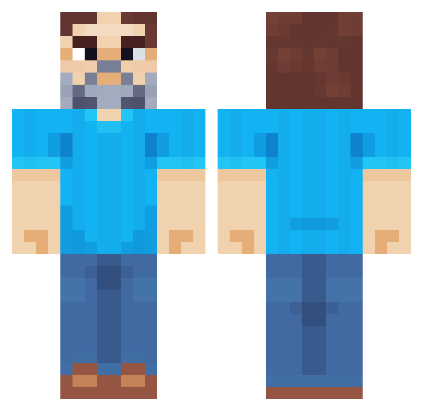_Cyryl_ Minecraft skin, front and back view
