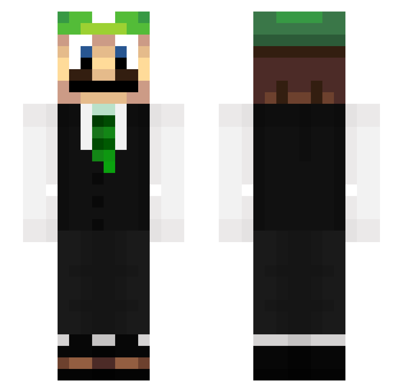 raze0727 Minecraft skin, front and back view