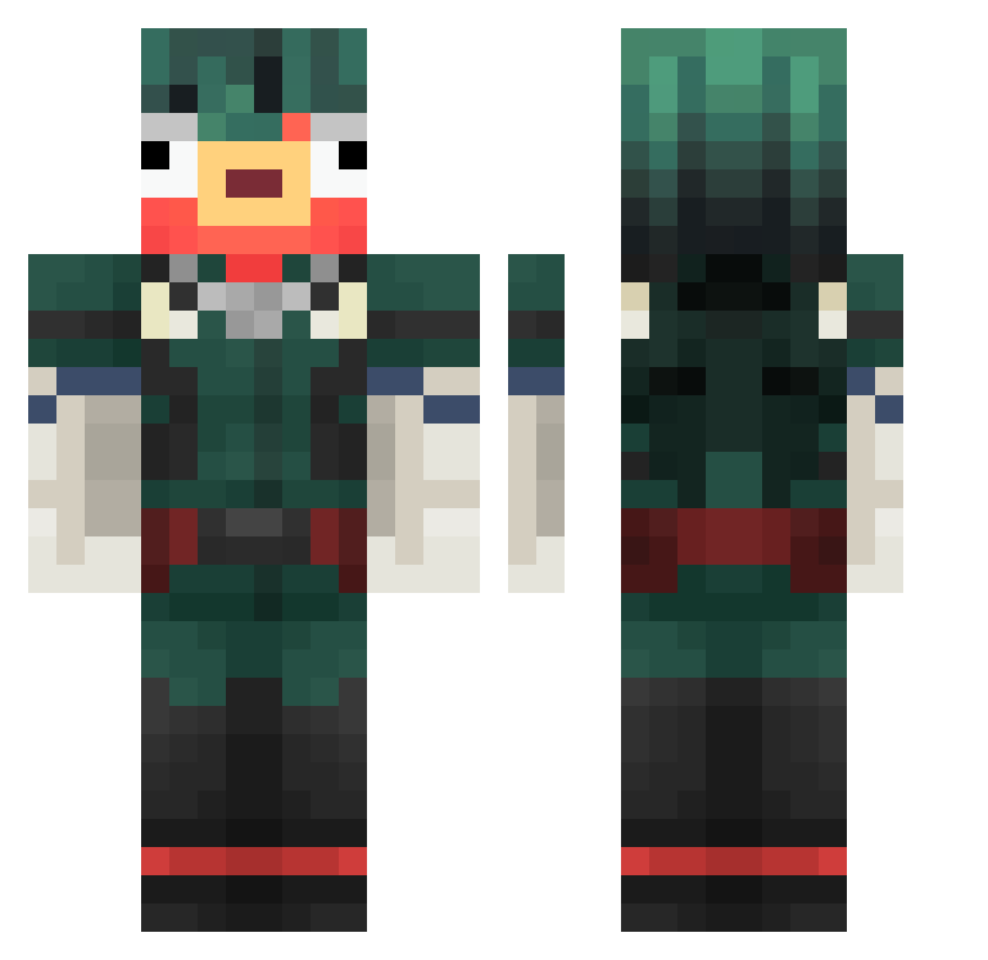 LUDENG2023 Minecraft skin, front and back view