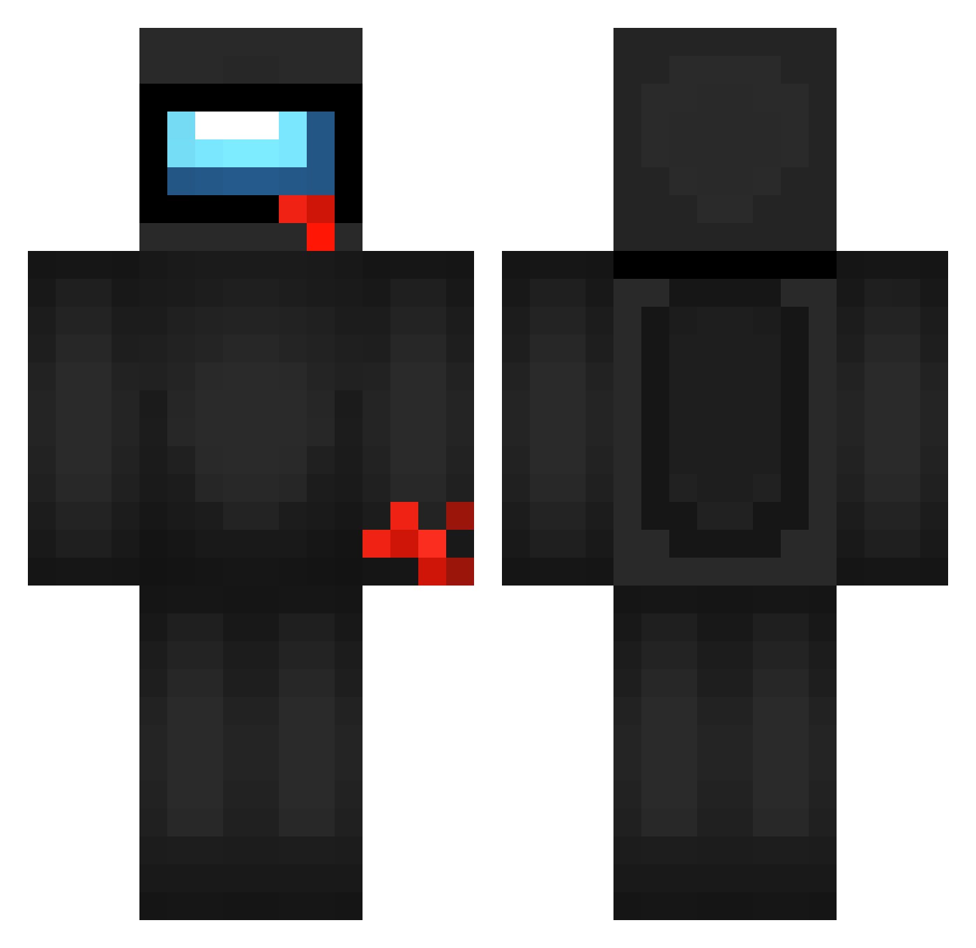 1Gang_ Minecraft skin, front and back view
