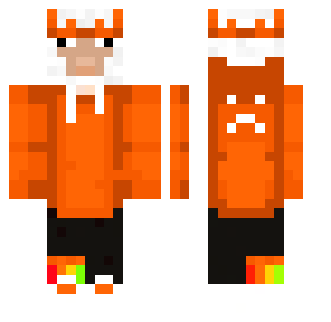 victoriousmisou Minecraft skin, front and back view