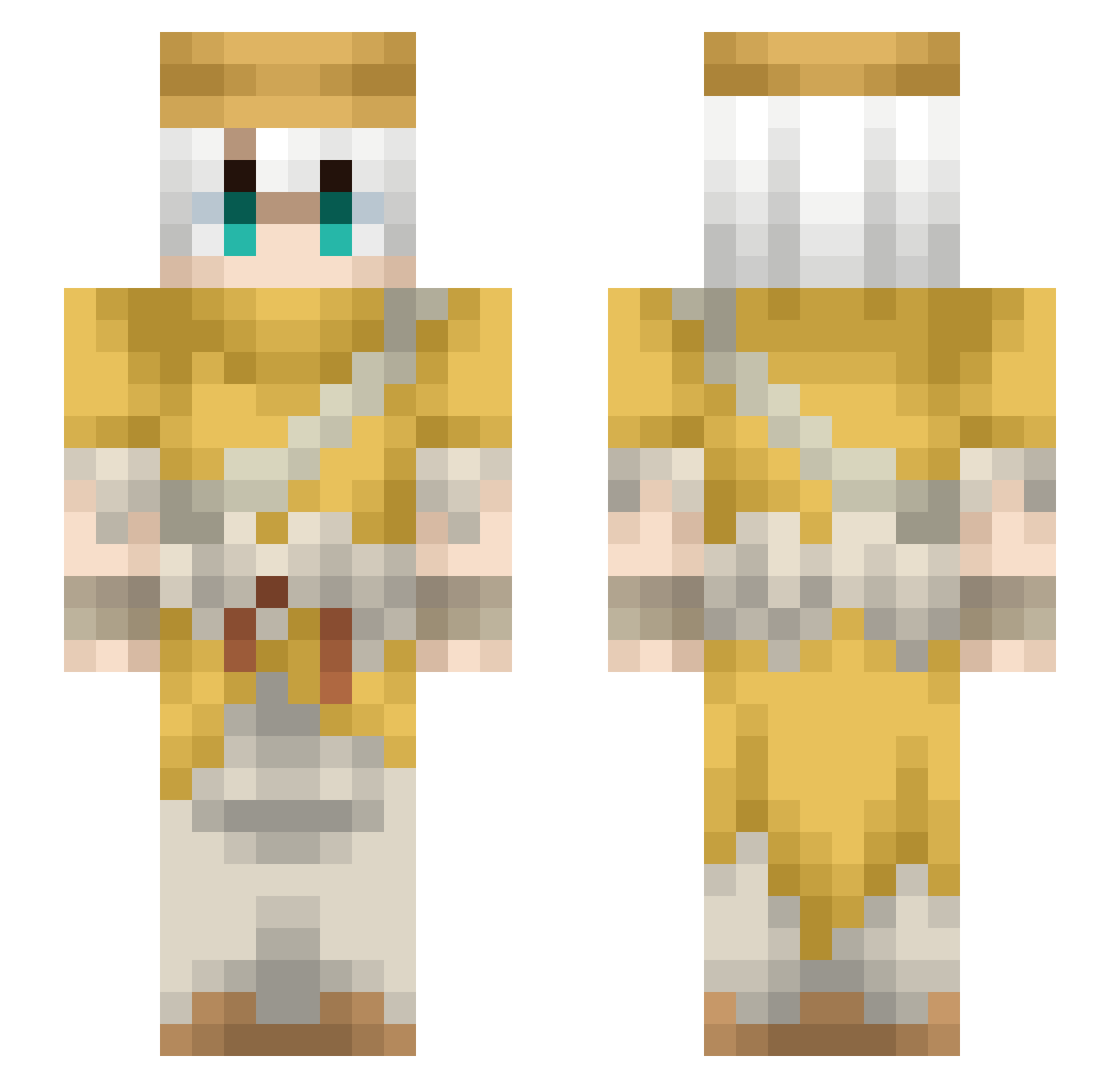 Mrmonstermash1 Minecraft skin, front and back view