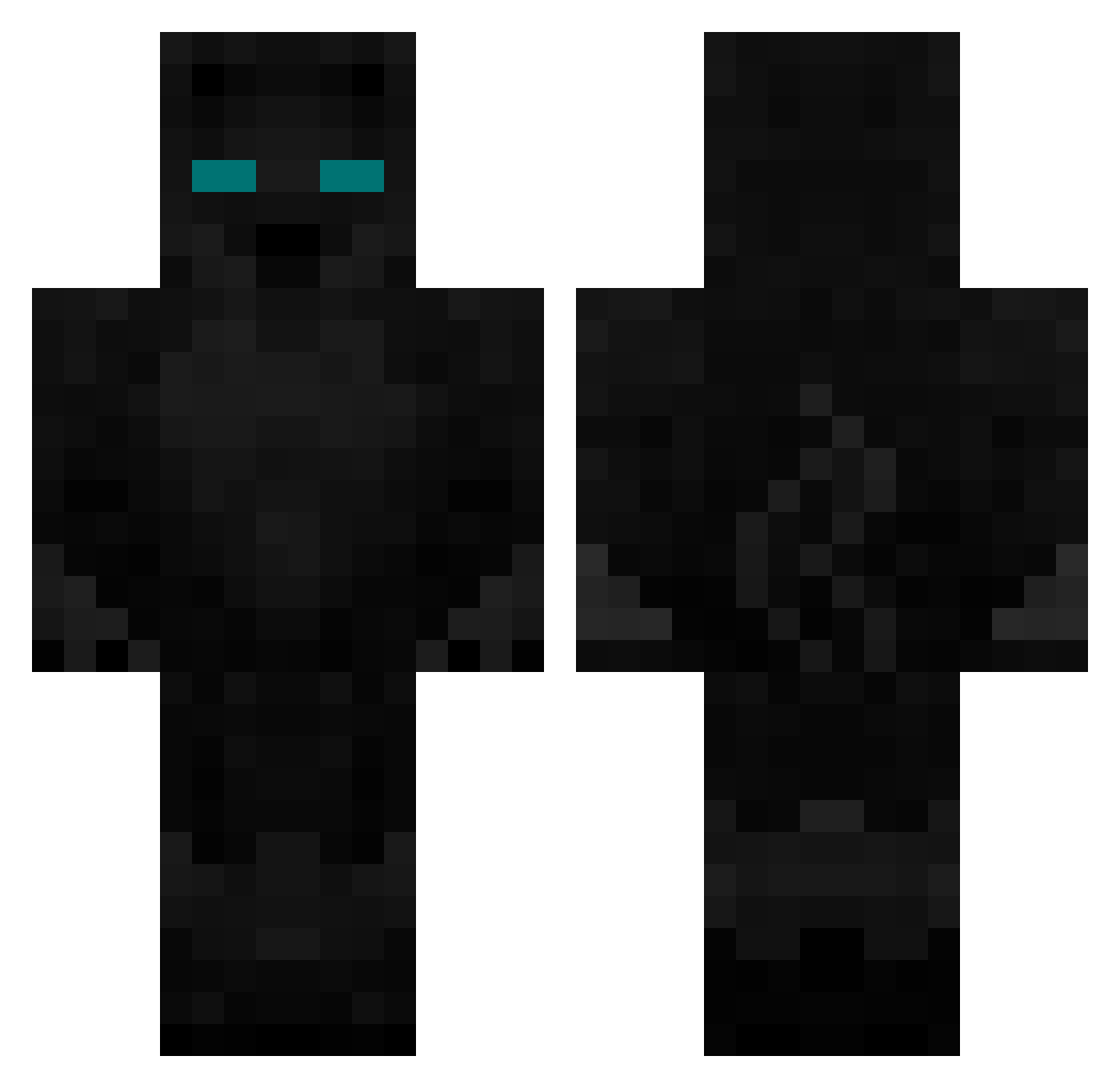 YukkuriKiyaChan Minecraft skin, front and back view