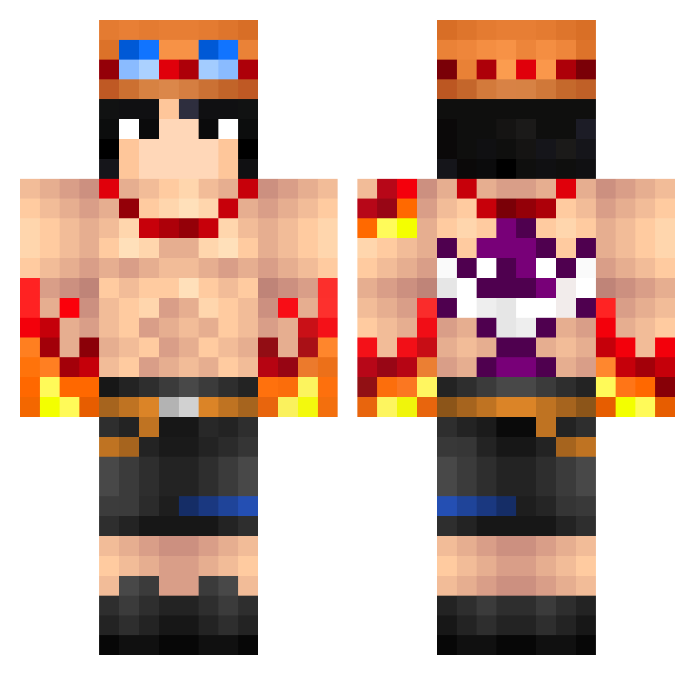 _Trinity__ Minecraft skin, front and back view