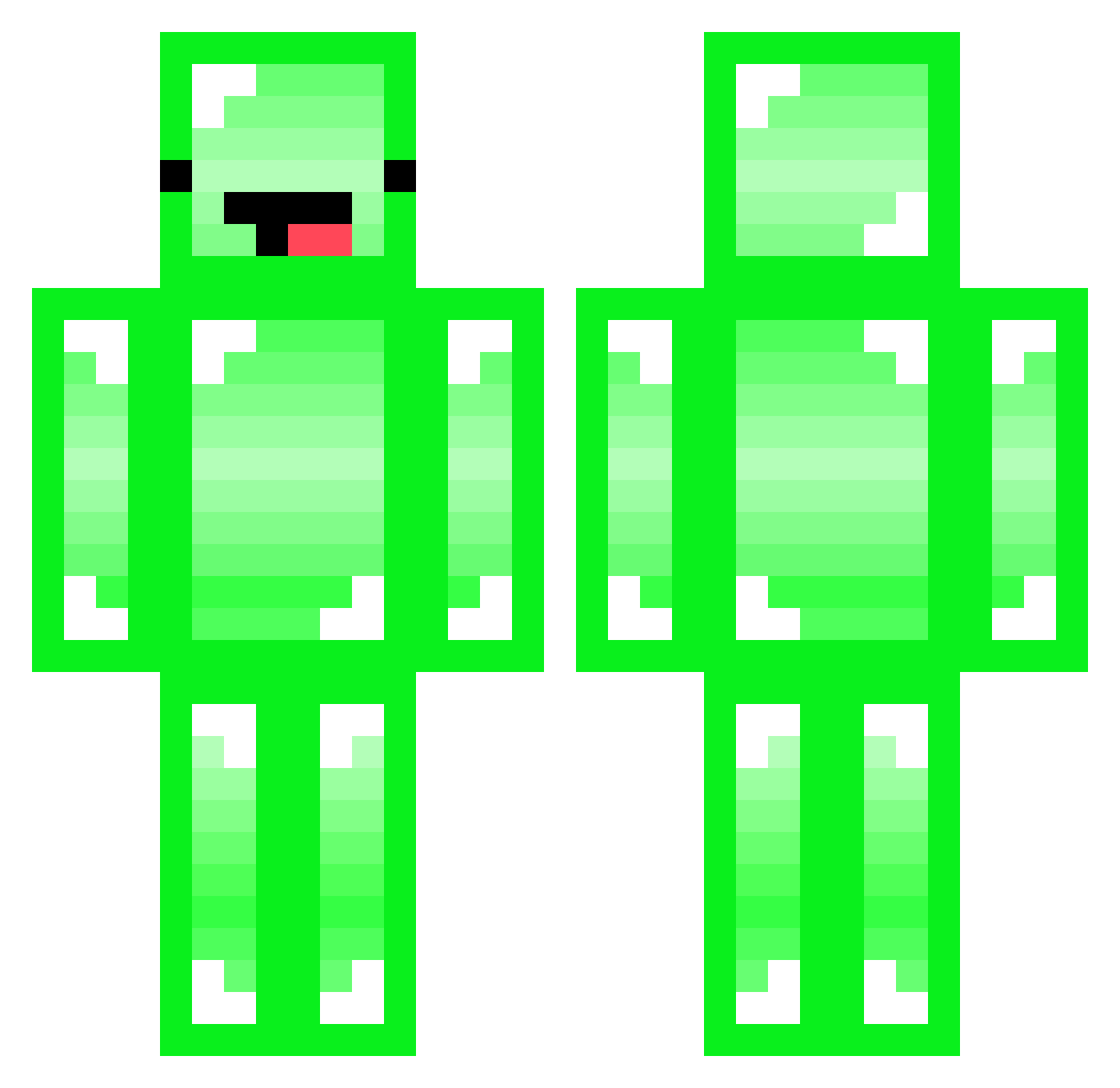 Ramlov11 Minecraft skin, front and back view