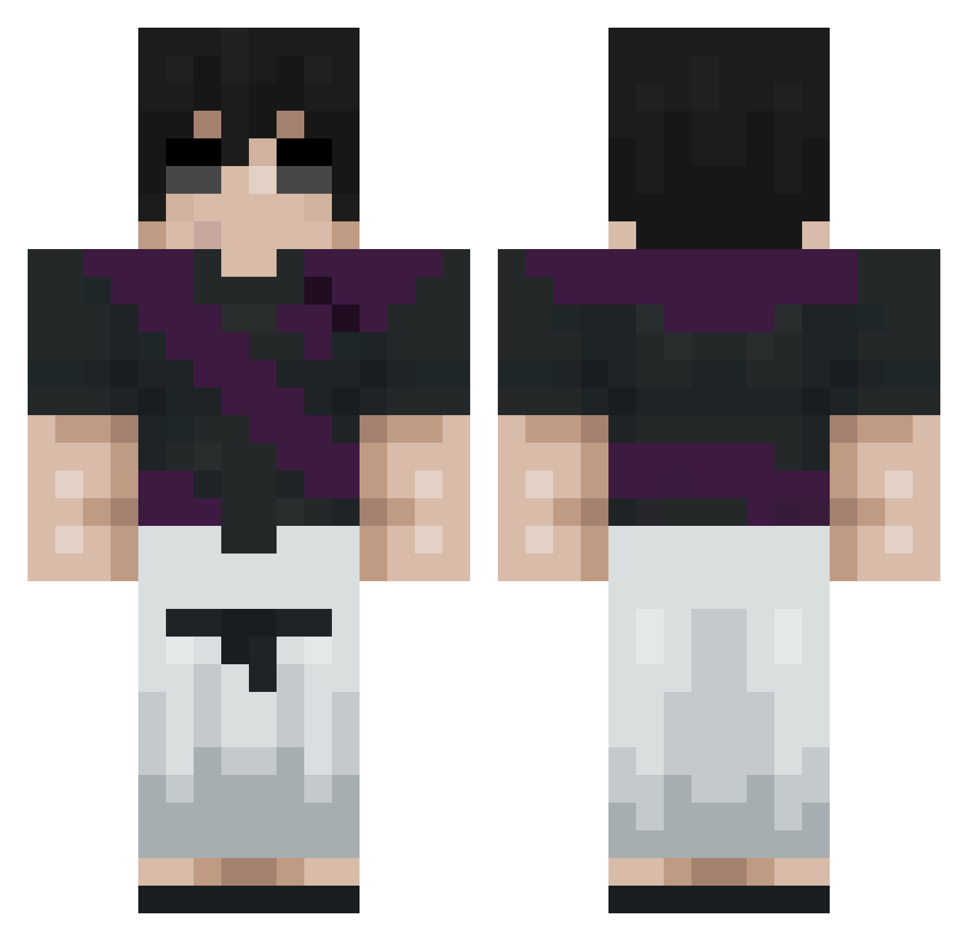 XP_Potion Minecraft skin, front and back view
