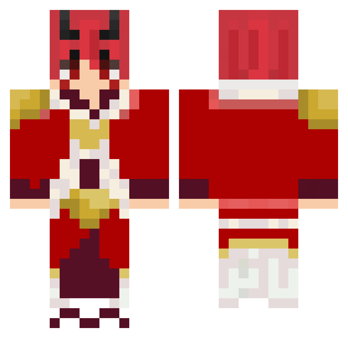 zcrawdaddy01 Minecraft skin, front and back view