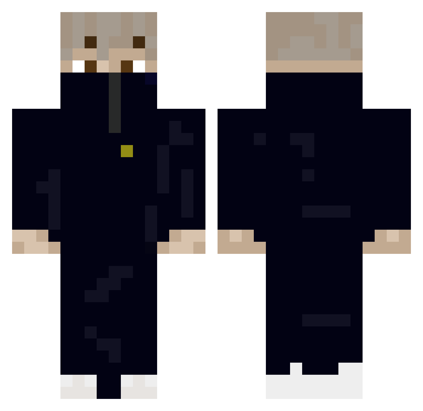 n5bil Minecraft skin, front and back view