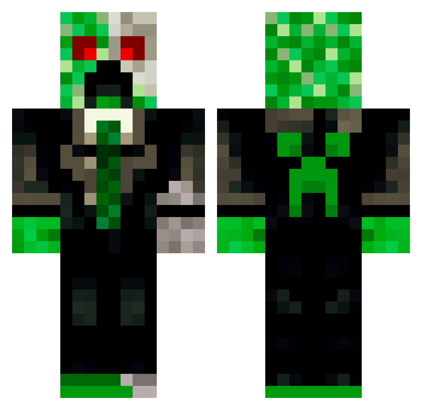 TreganFilms02 Minecraft skin, front and back view