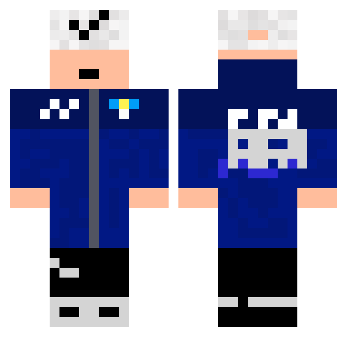 Davidbs15 Minecraft skin, front and back view