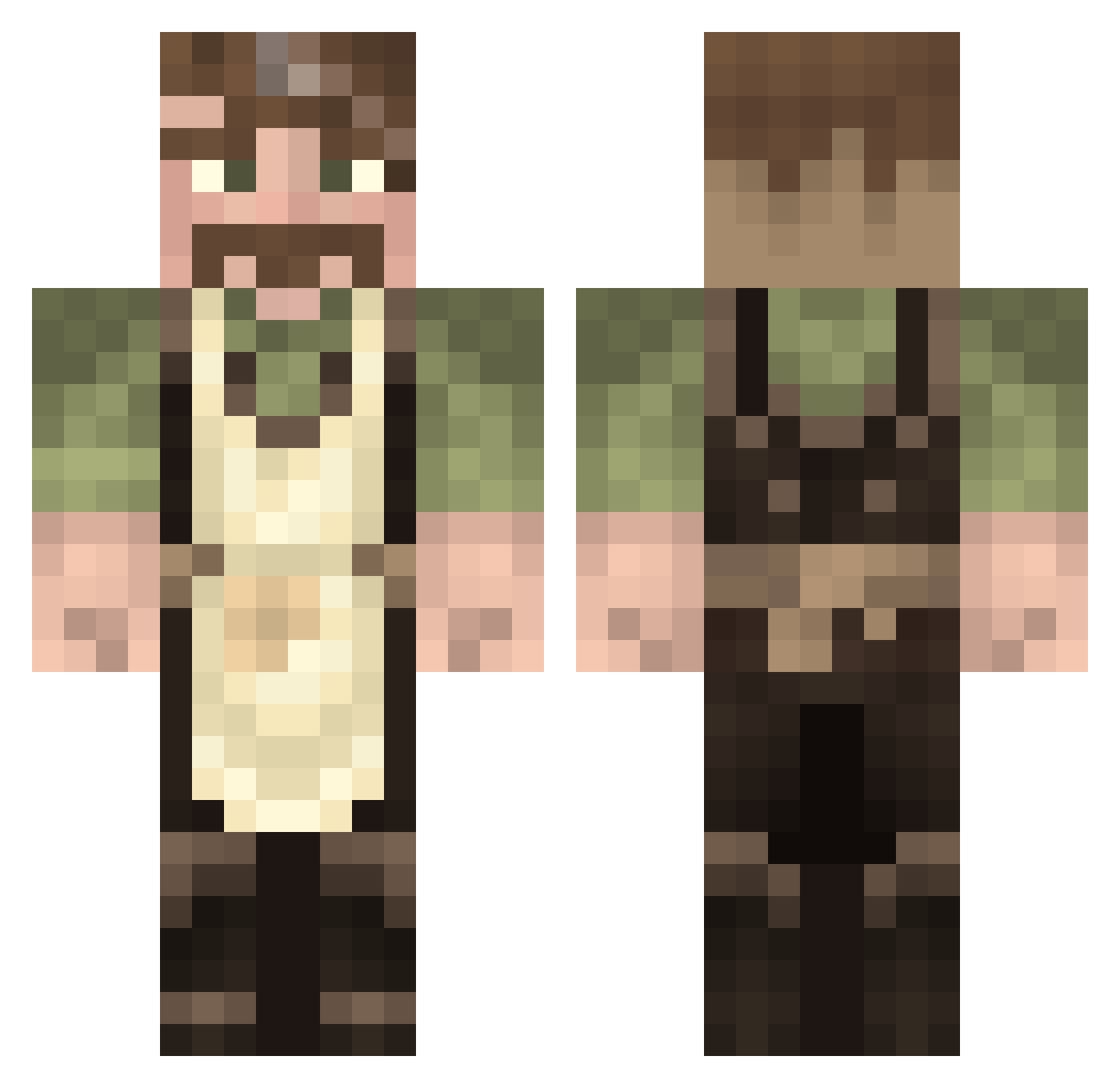 Lor_dur Minecraft skin, front and back view