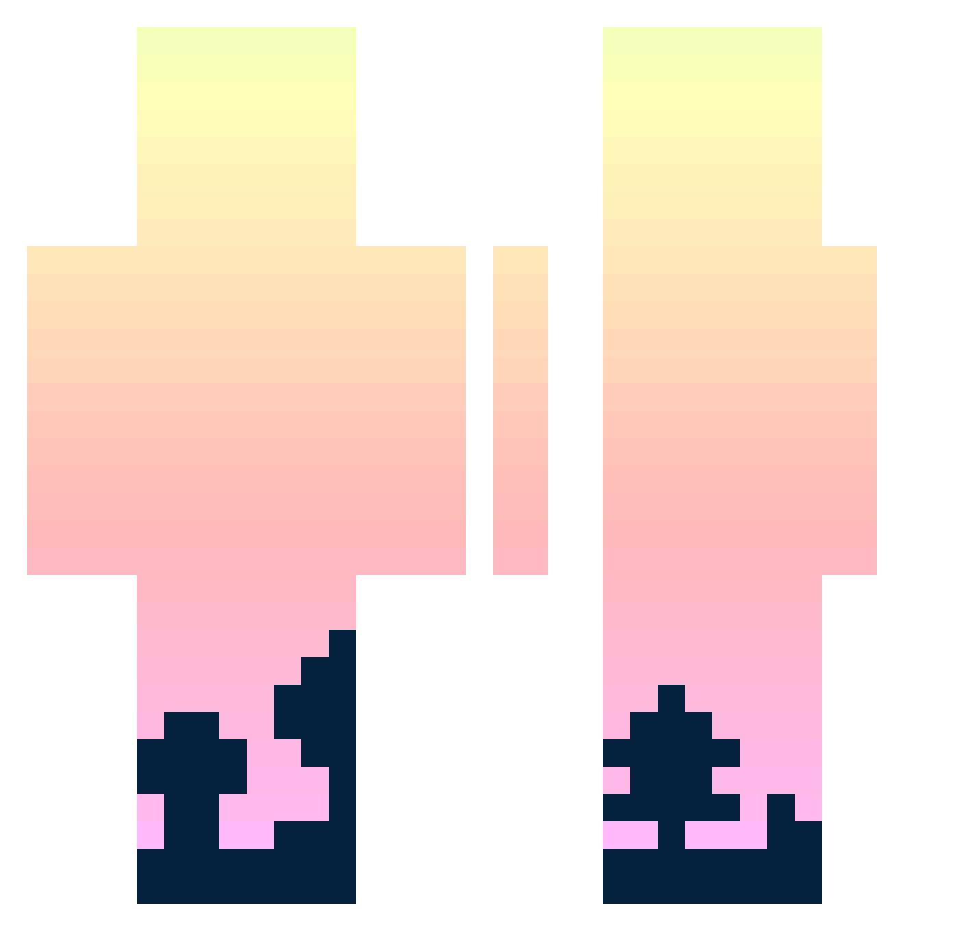 YOU_GOT_AXMA Minecraft skin, front and back view