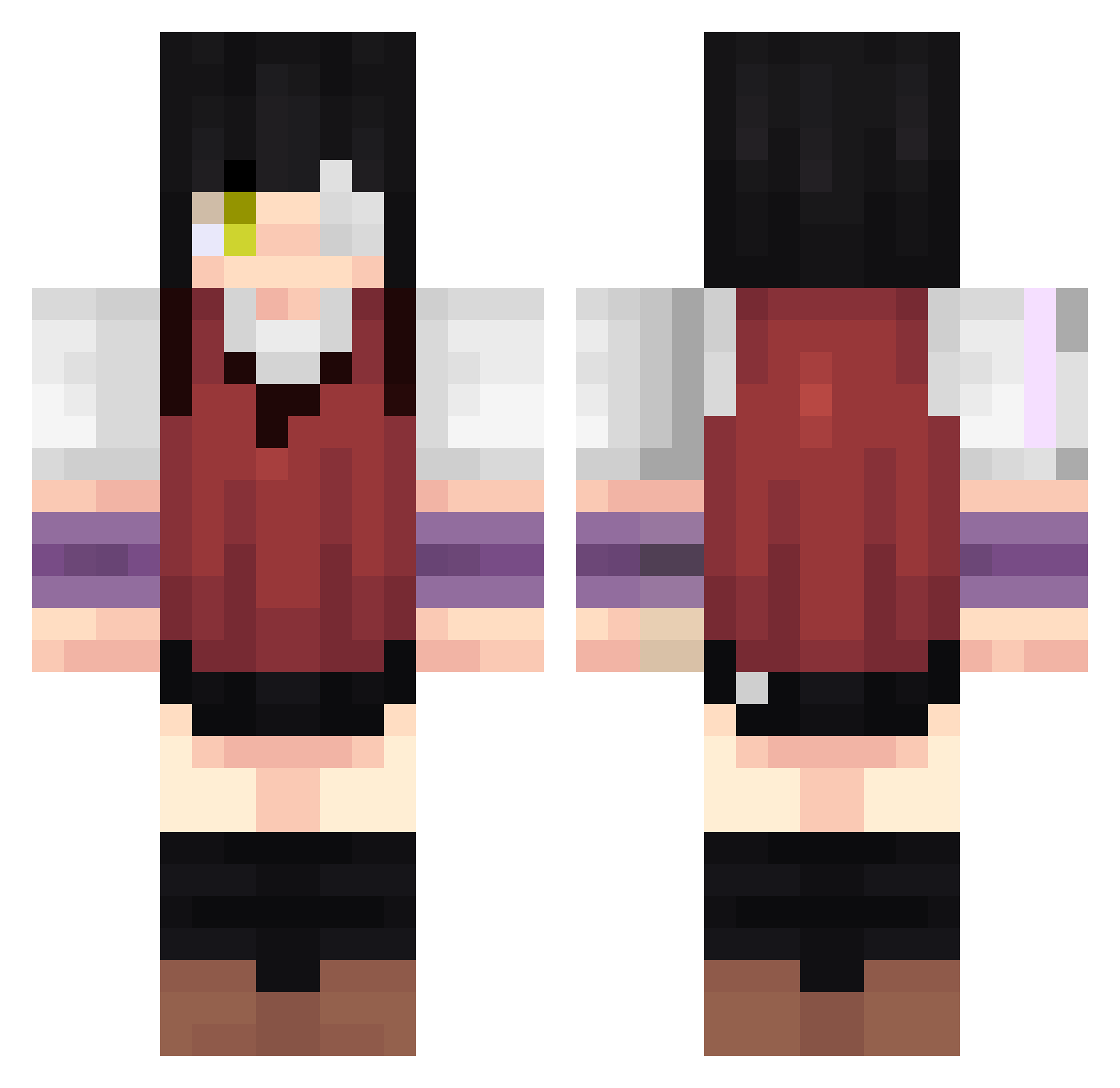 Nathi_Crippa Minecraft skin, front and back view