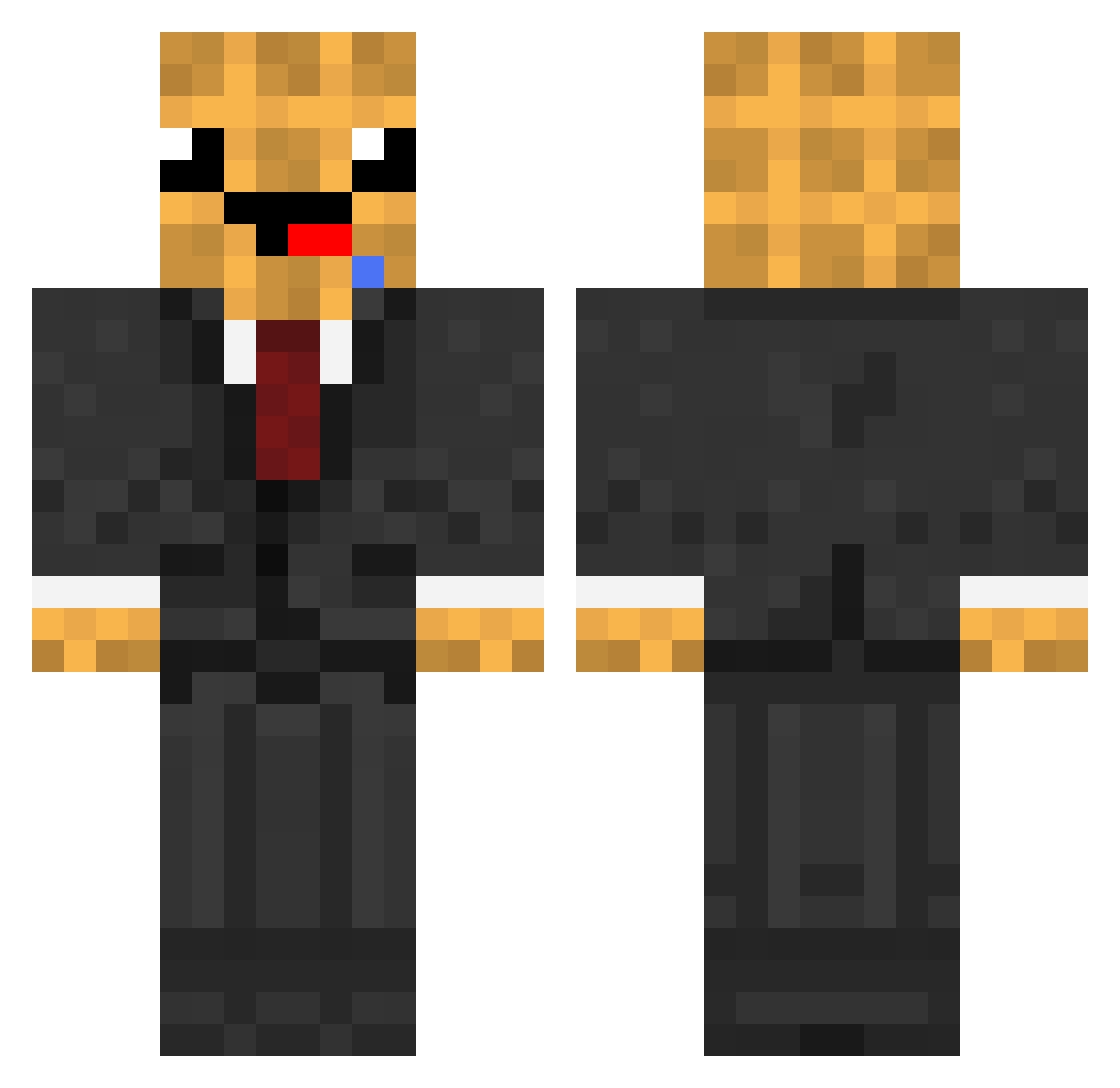 helloimgaytassni Minecraft skin, front and back view