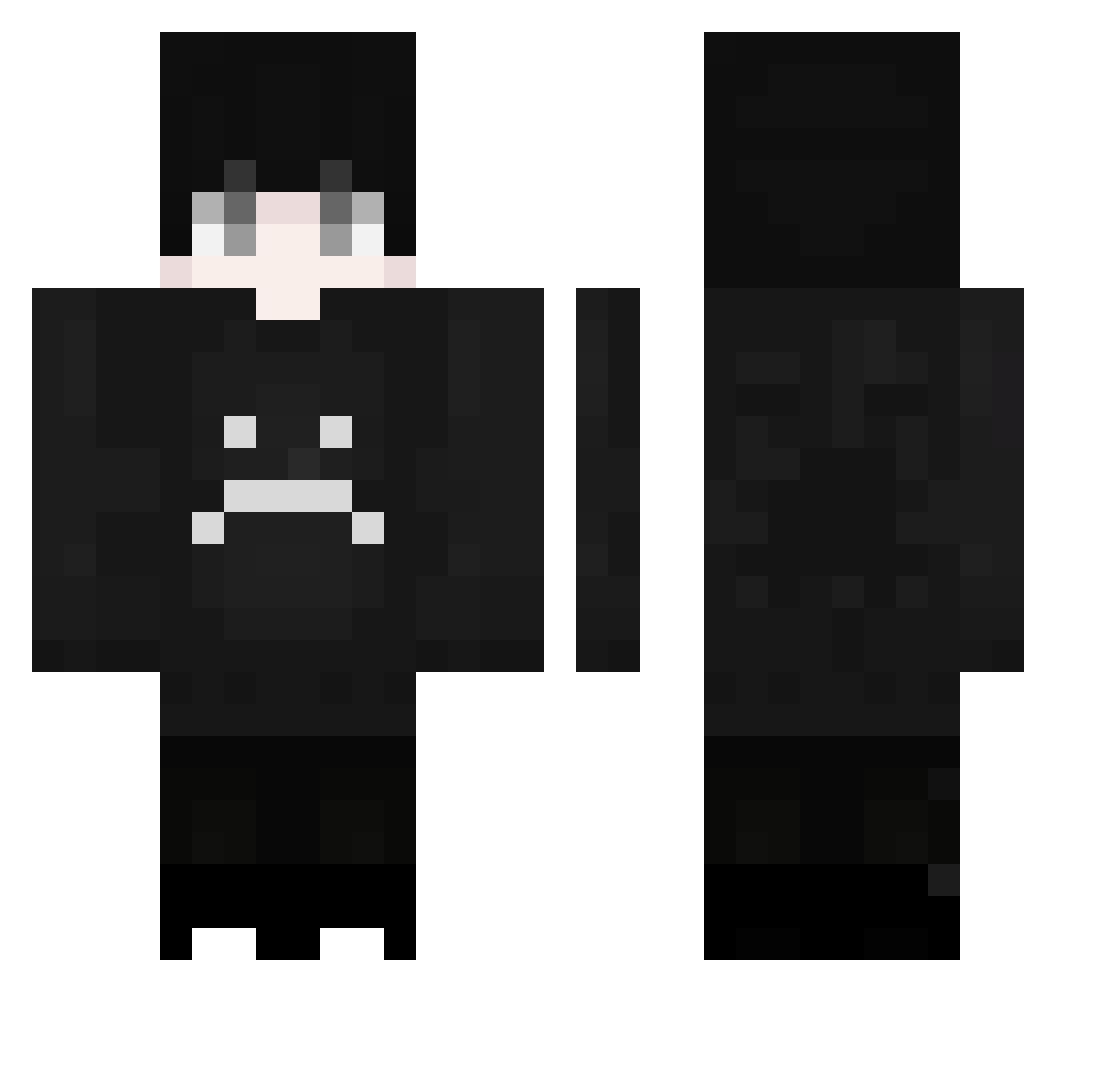Dust_C Minecraft skin, front and back view