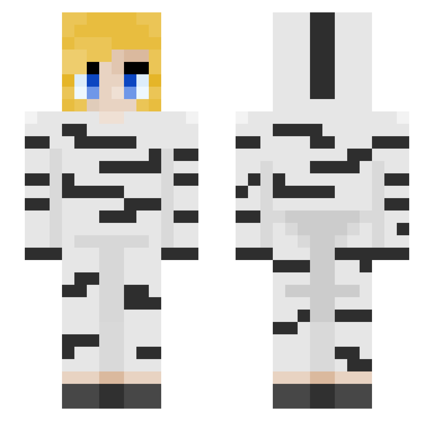 spongec4ke Minecraft skin, front and back view