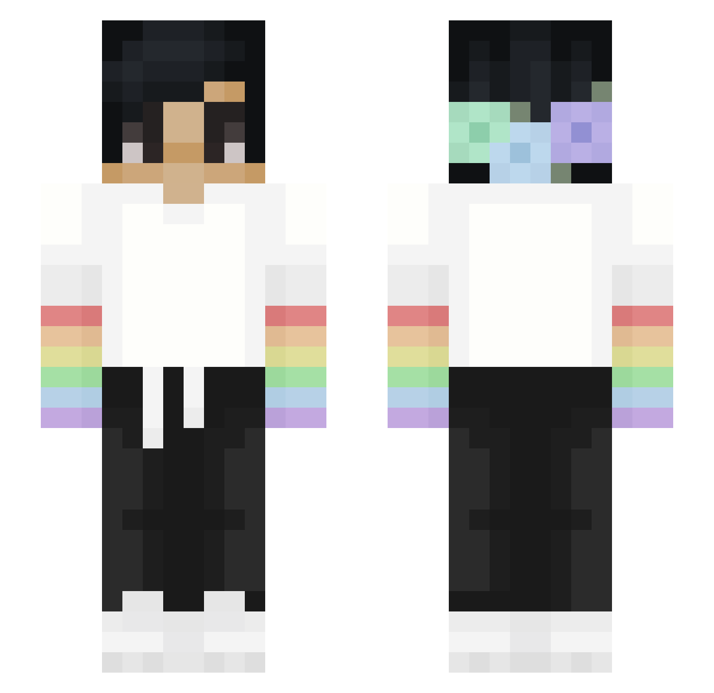 DIHTAT0R Minecraft skin, front and back view