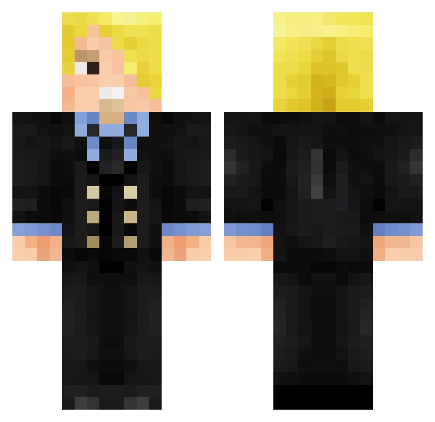 Finalstatue2844 Minecraft skin, front and back view