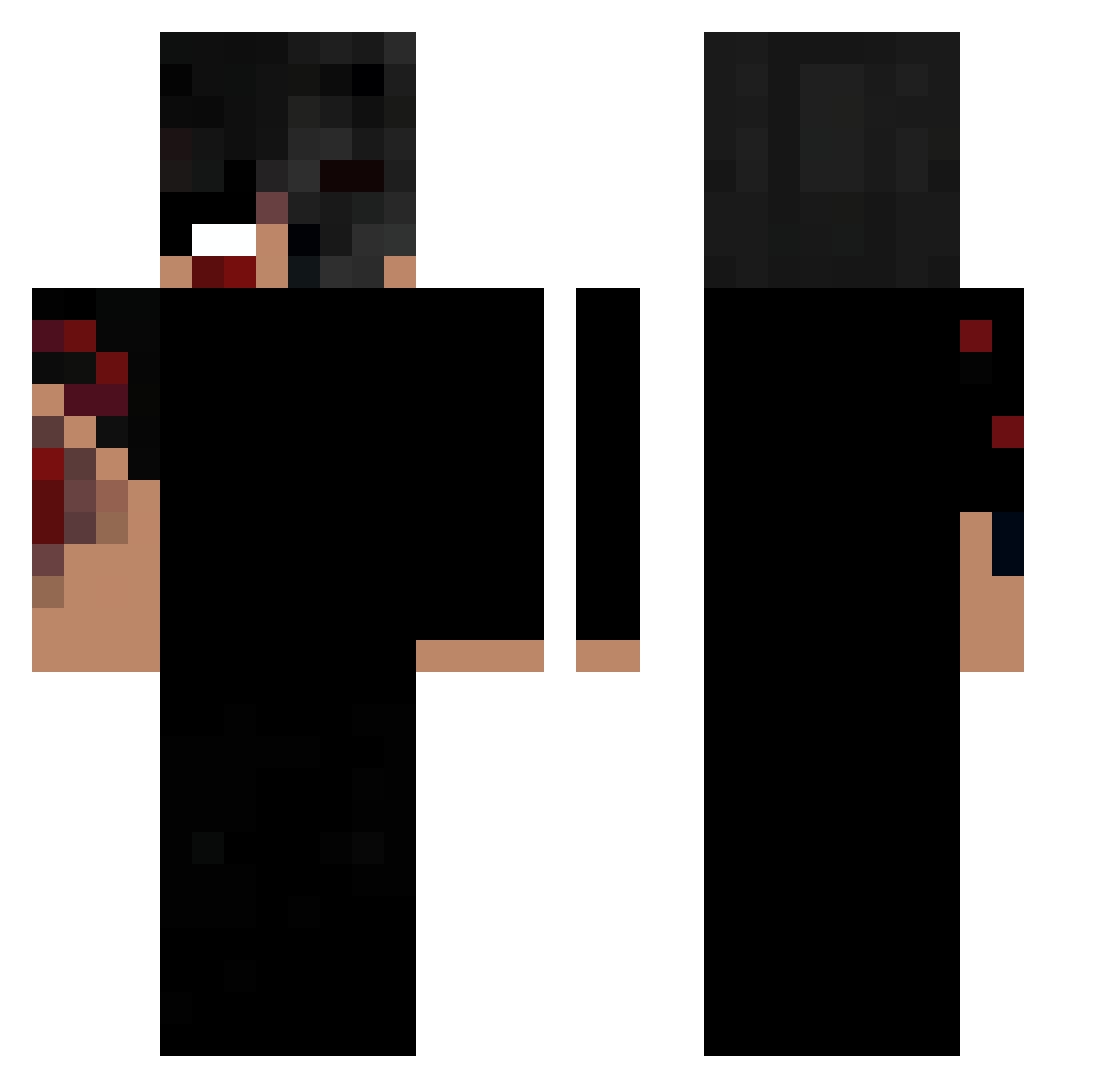 ArmandoJM Minecraft skin, front and back view