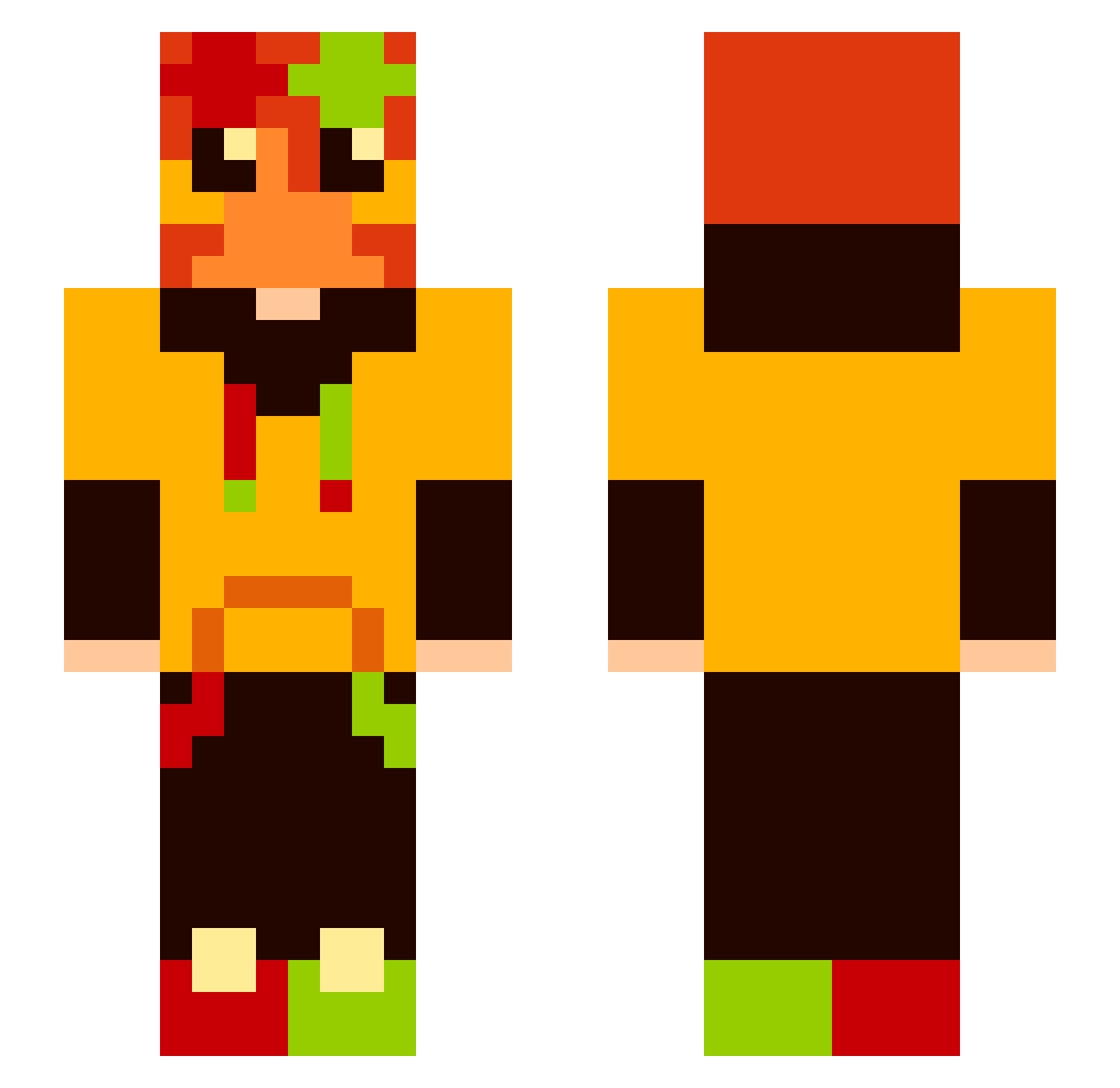 SundiscScarab Minecraft skin, front and back view
