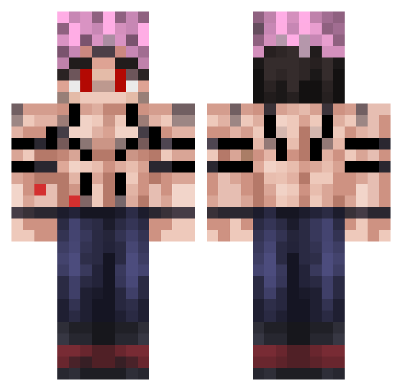 GeantGabibou Minecraft skin, front and back view
