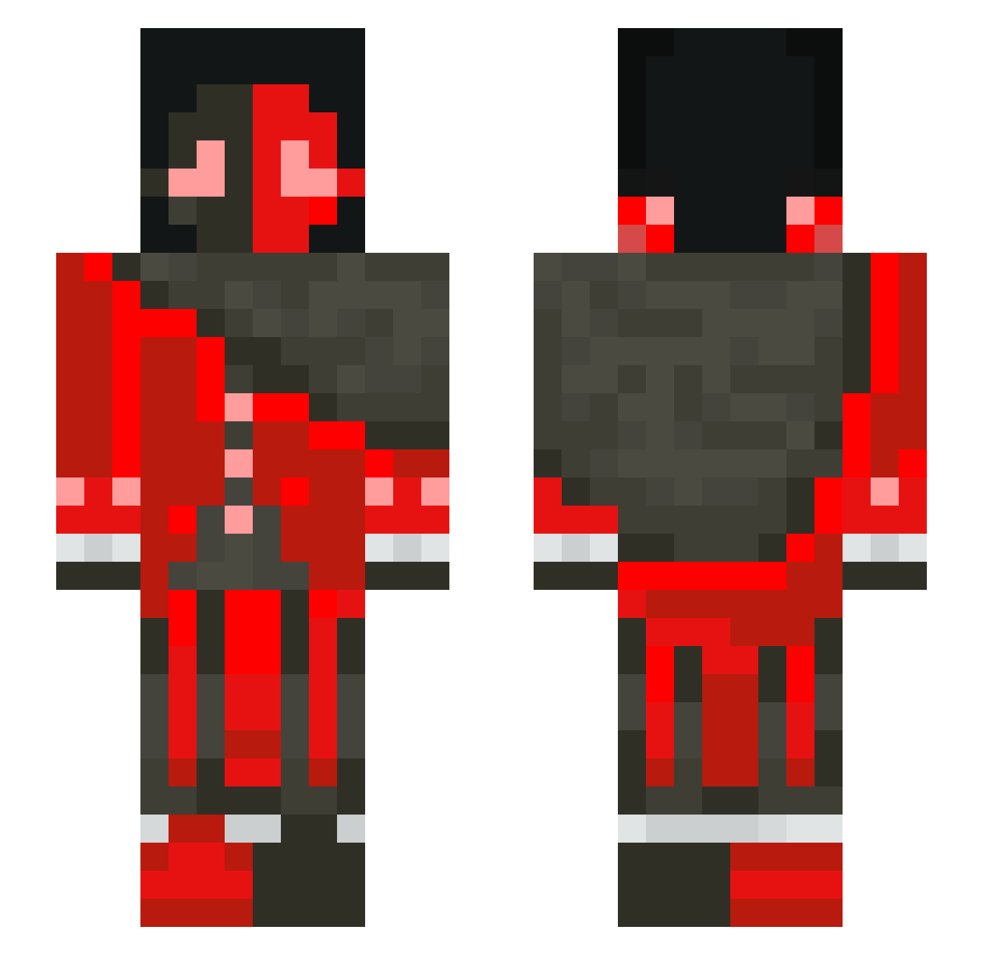 Bre3ze_ Minecraft skin, front and back view