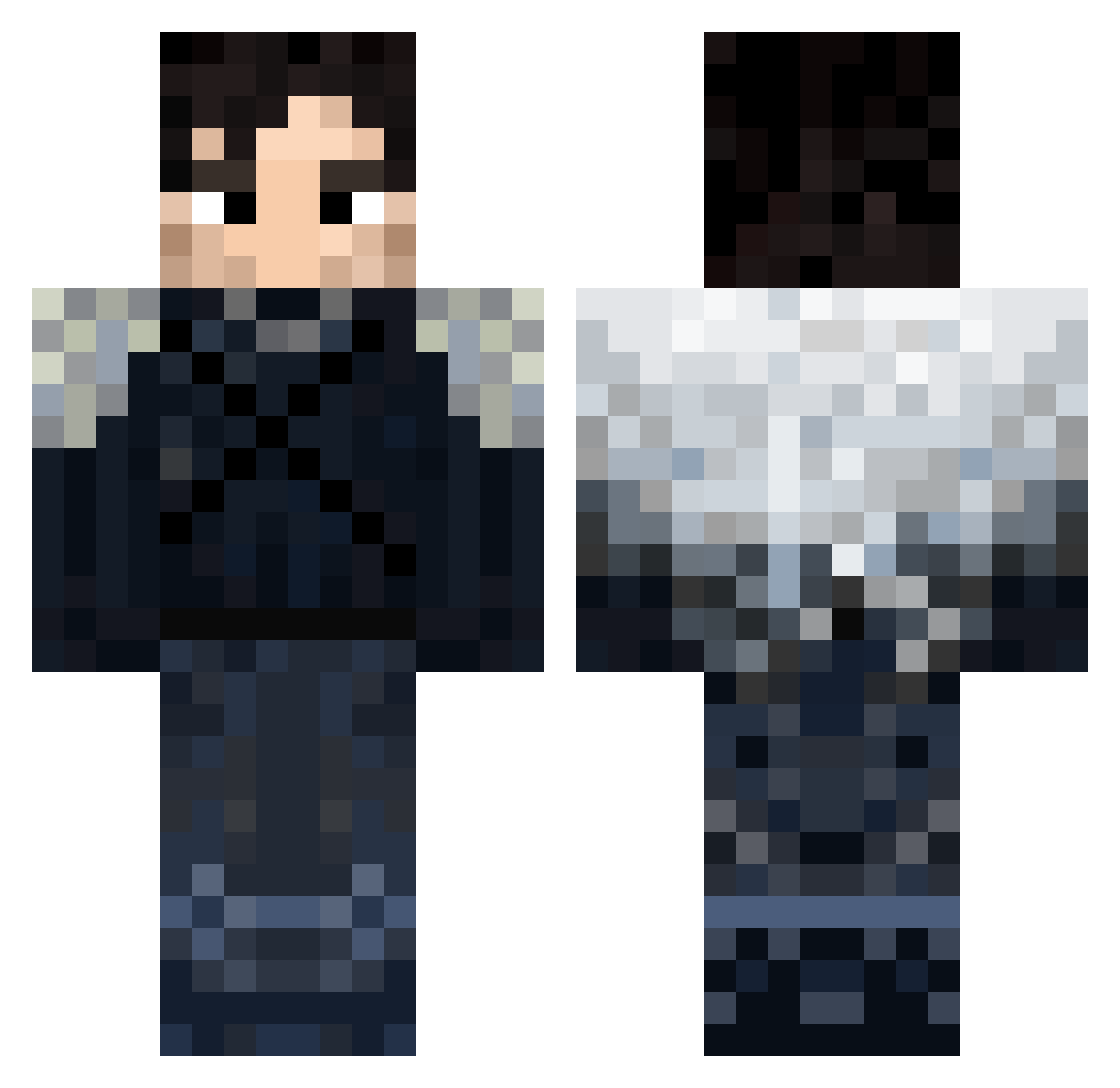 Stuck__ Minecraft skin, front and back view
