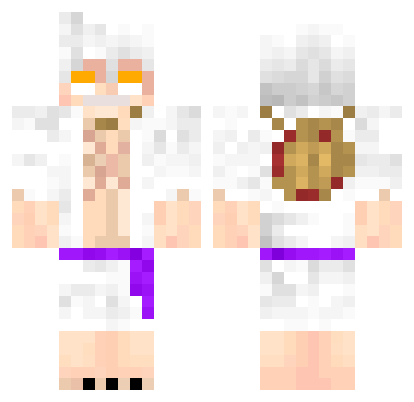 Darksi_ Minecraft skin, front and back view