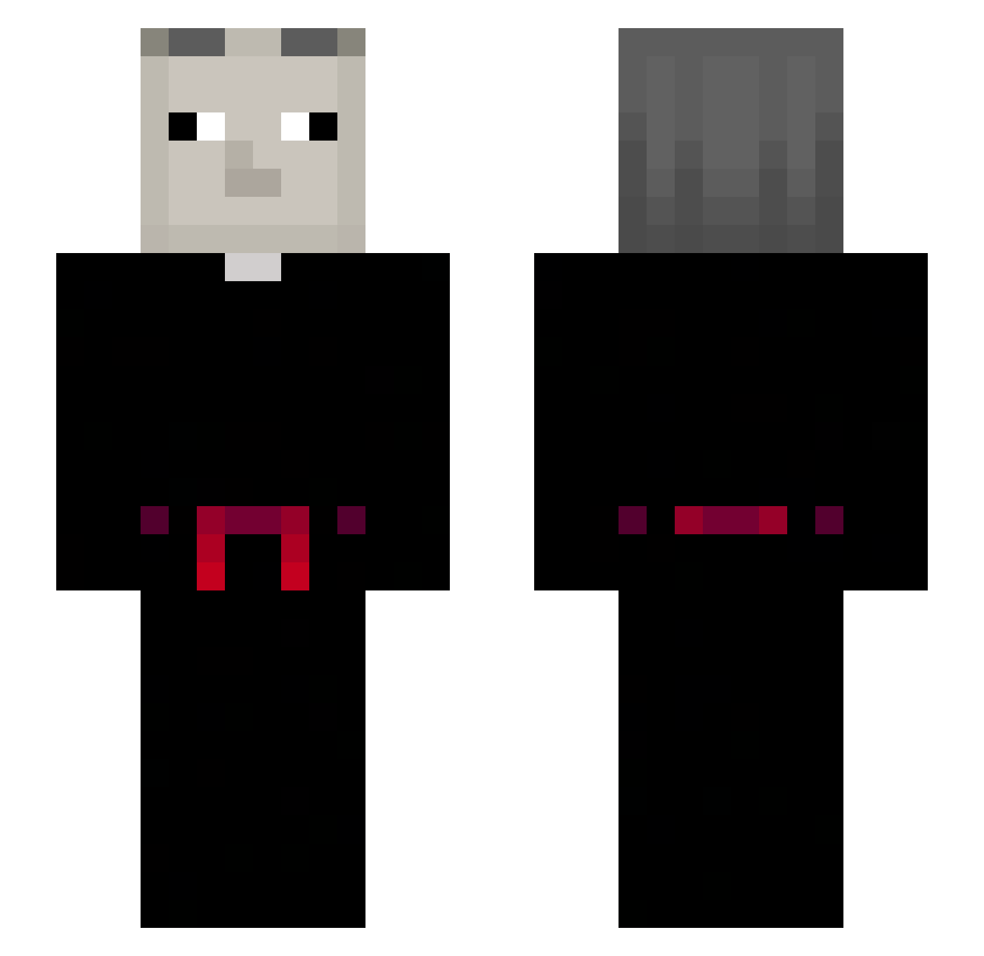 booboothefoo_1 Minecraft skin, front and back view