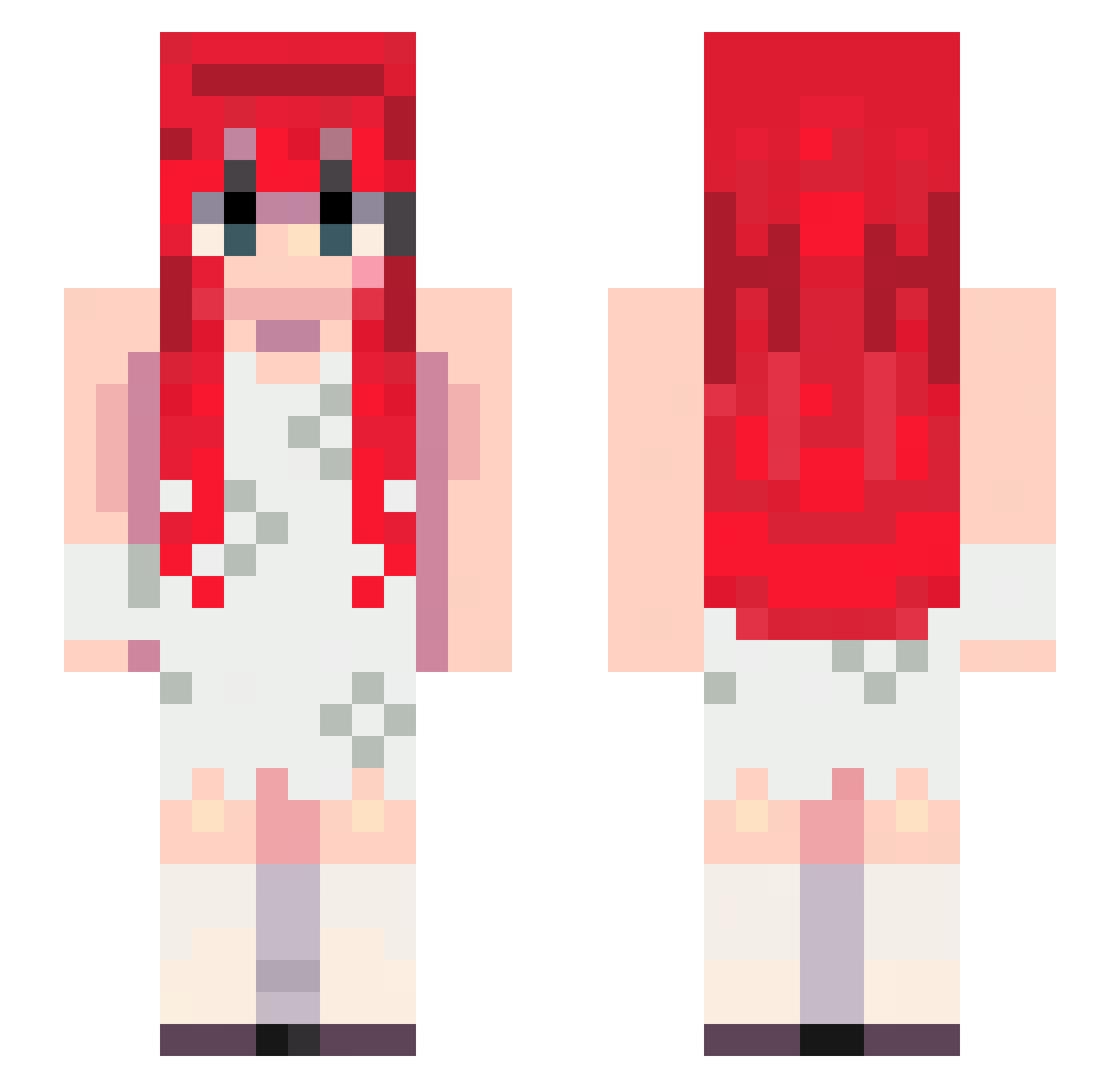 yeebers_jeebers Minecraft skin, front and back view
