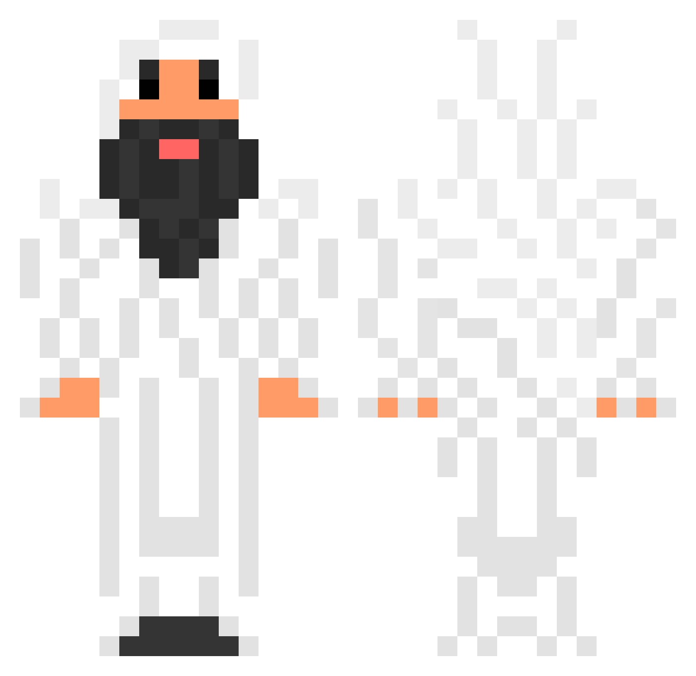 Berkay27 Minecraft skin, front and back view