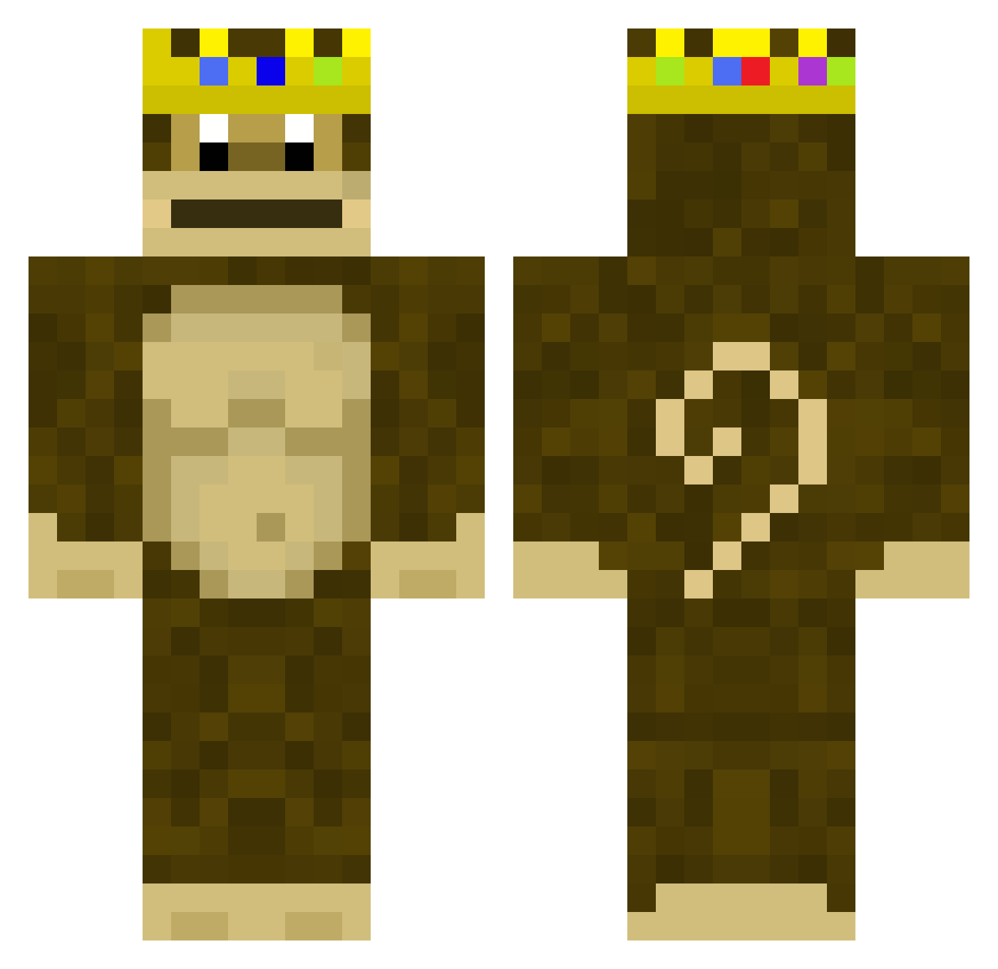 ykfuture Minecraft skin, front and back view