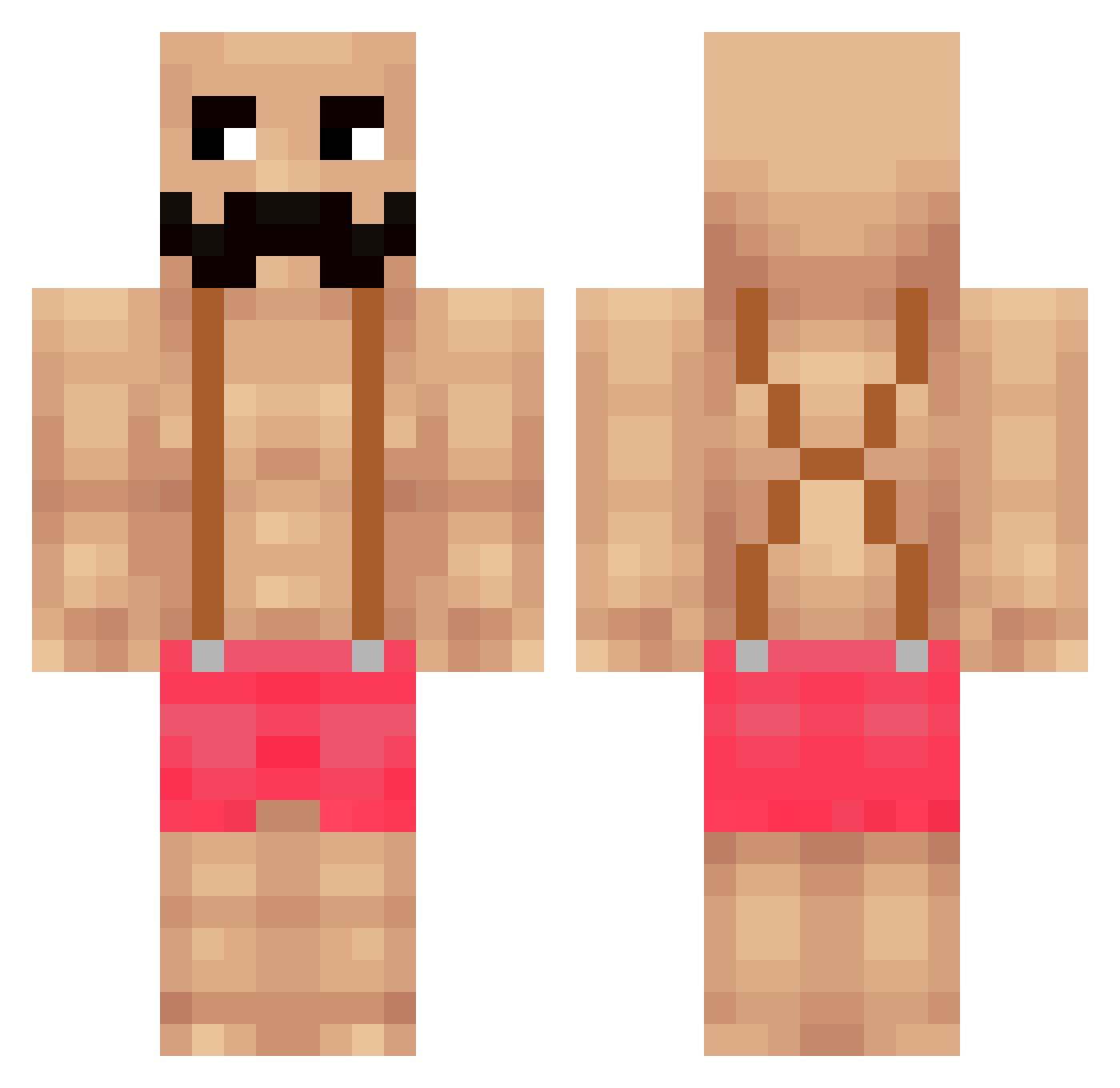 Starki_Craft Minecraft skin, front and back view