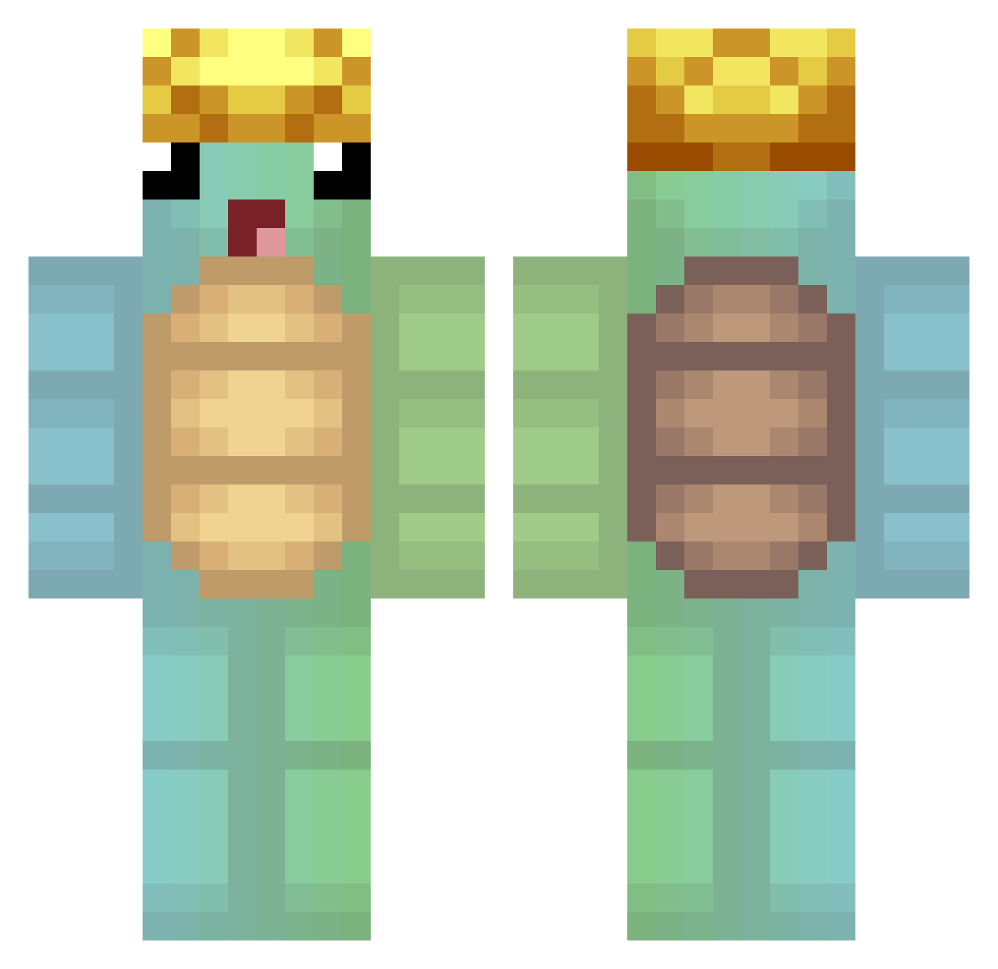 songoku912 Minecraft skin, front and back view
