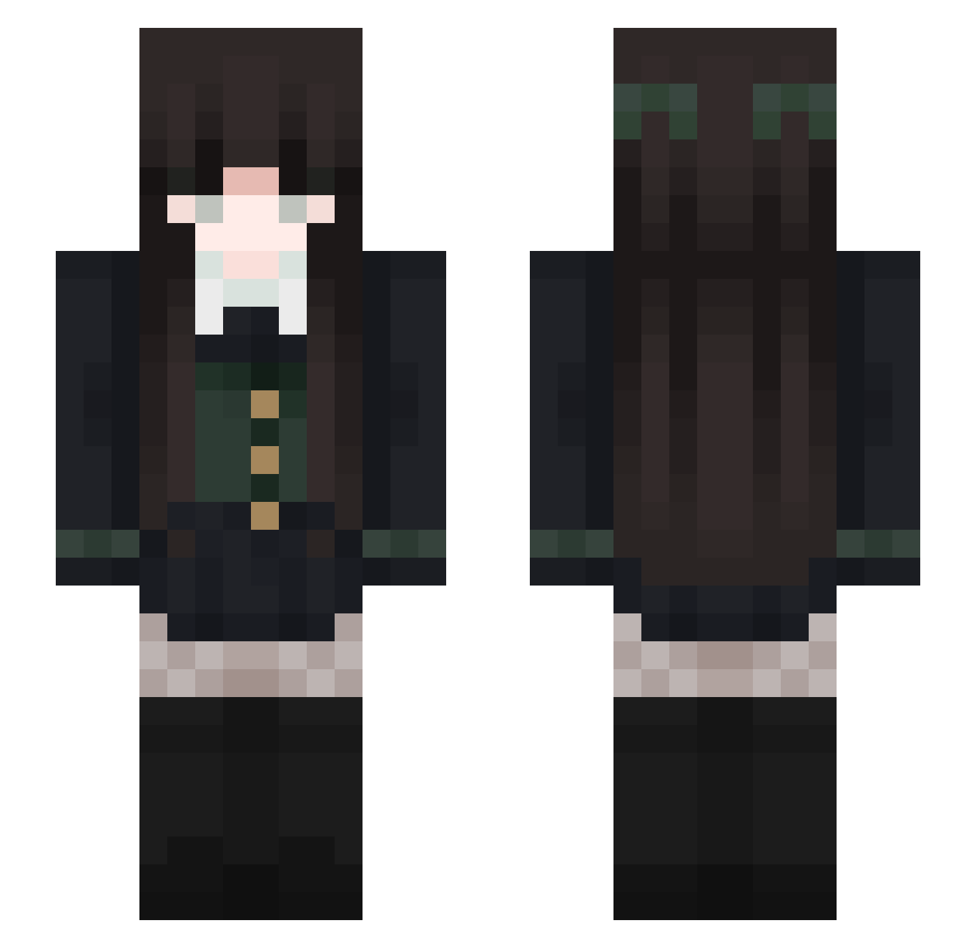 xXDawnFlowersXx Minecraft skin, front and back view