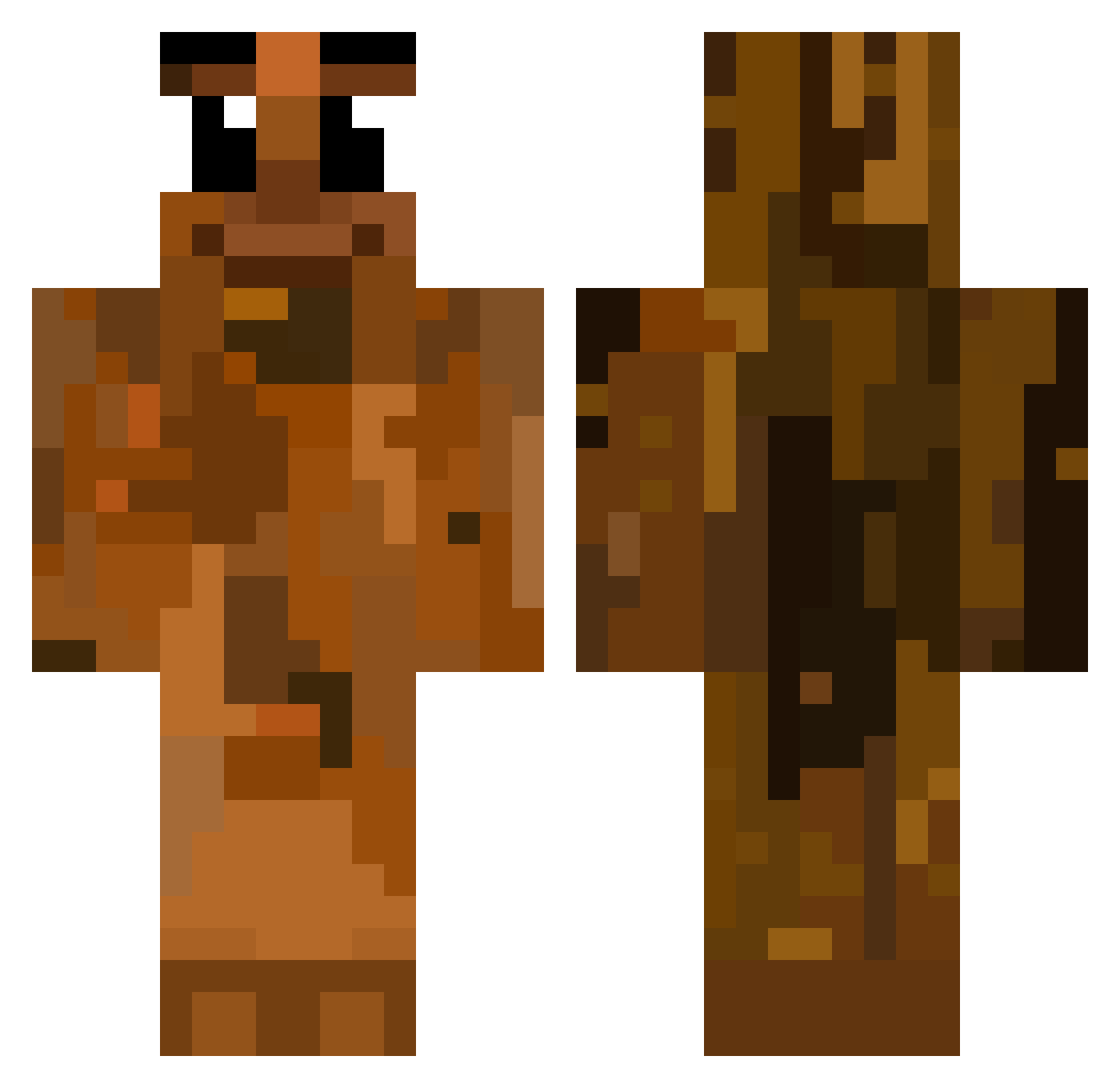 ActuallyBad2021 Minecraft skin, front and back view
