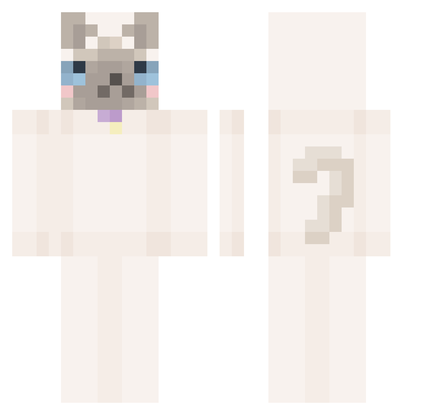 stich445 Minecraft skin, front and back view