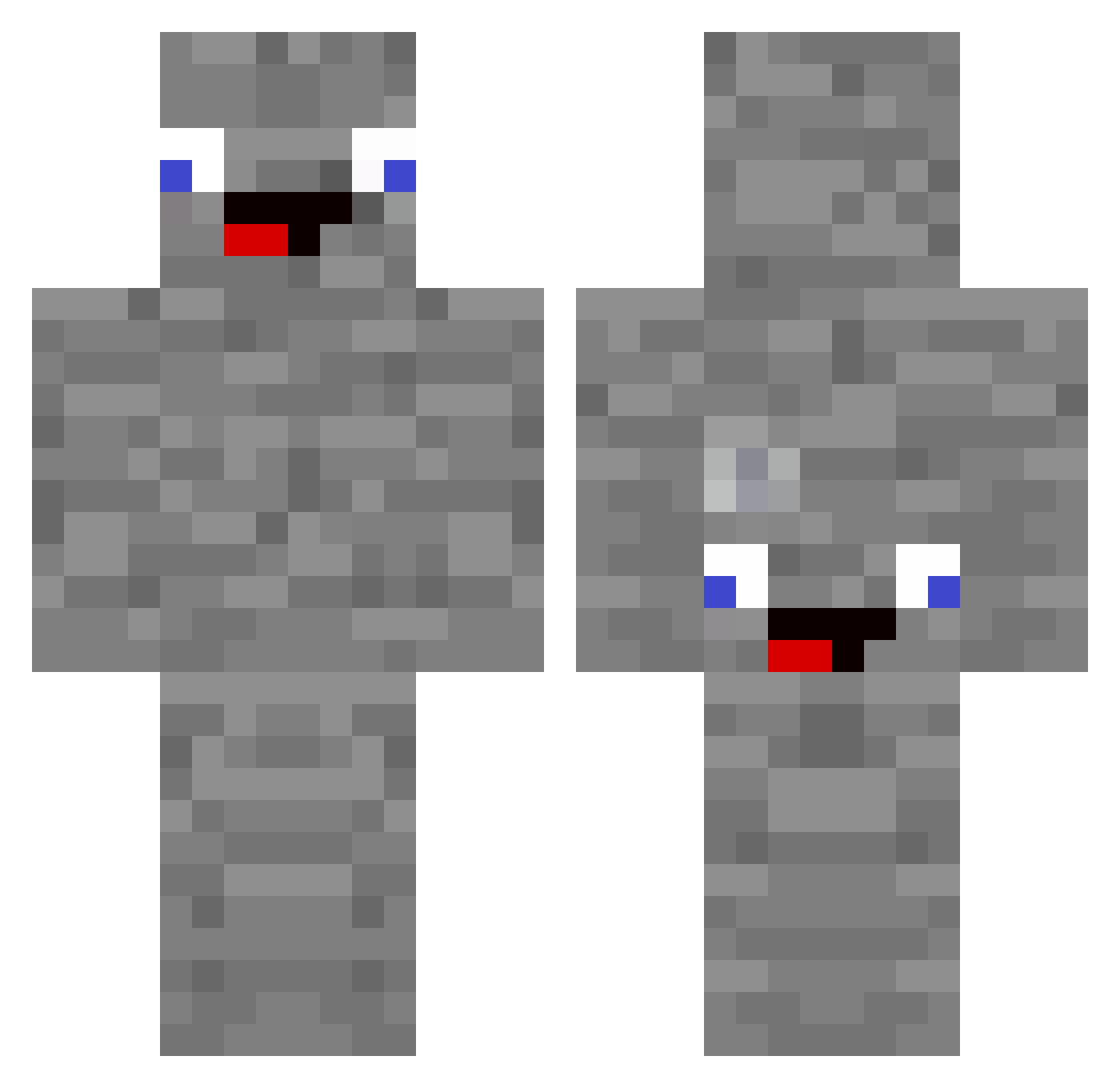 Farex_TV Minecraft skin, front and back view