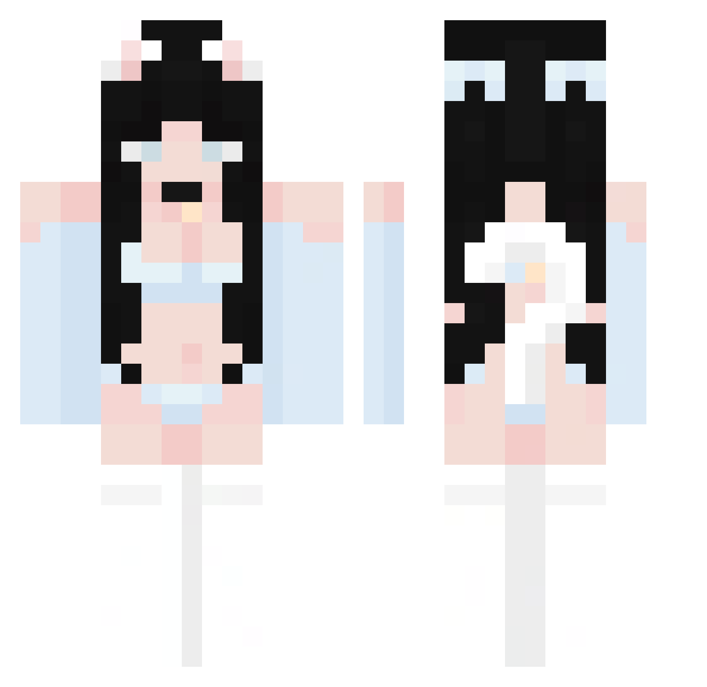 Gooey_God Minecraft skin, front and back view