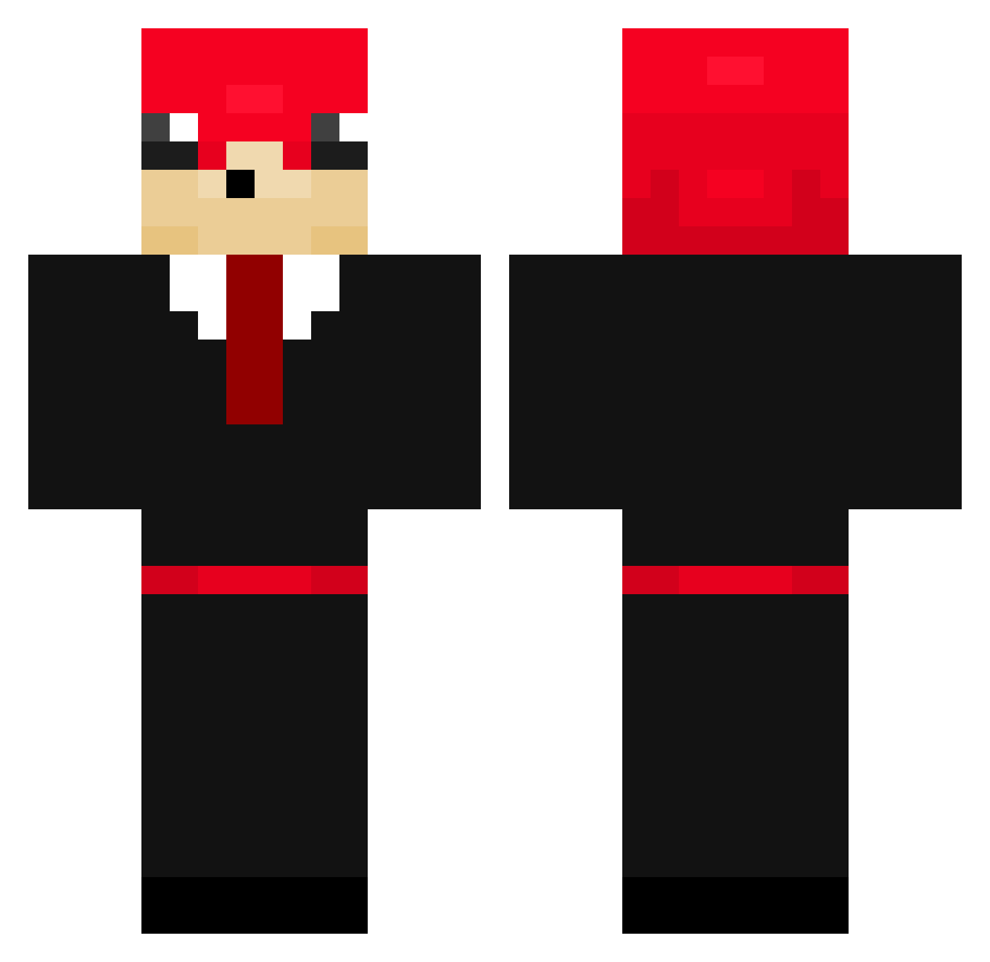 gohp85 Minecraft skin, front and back view