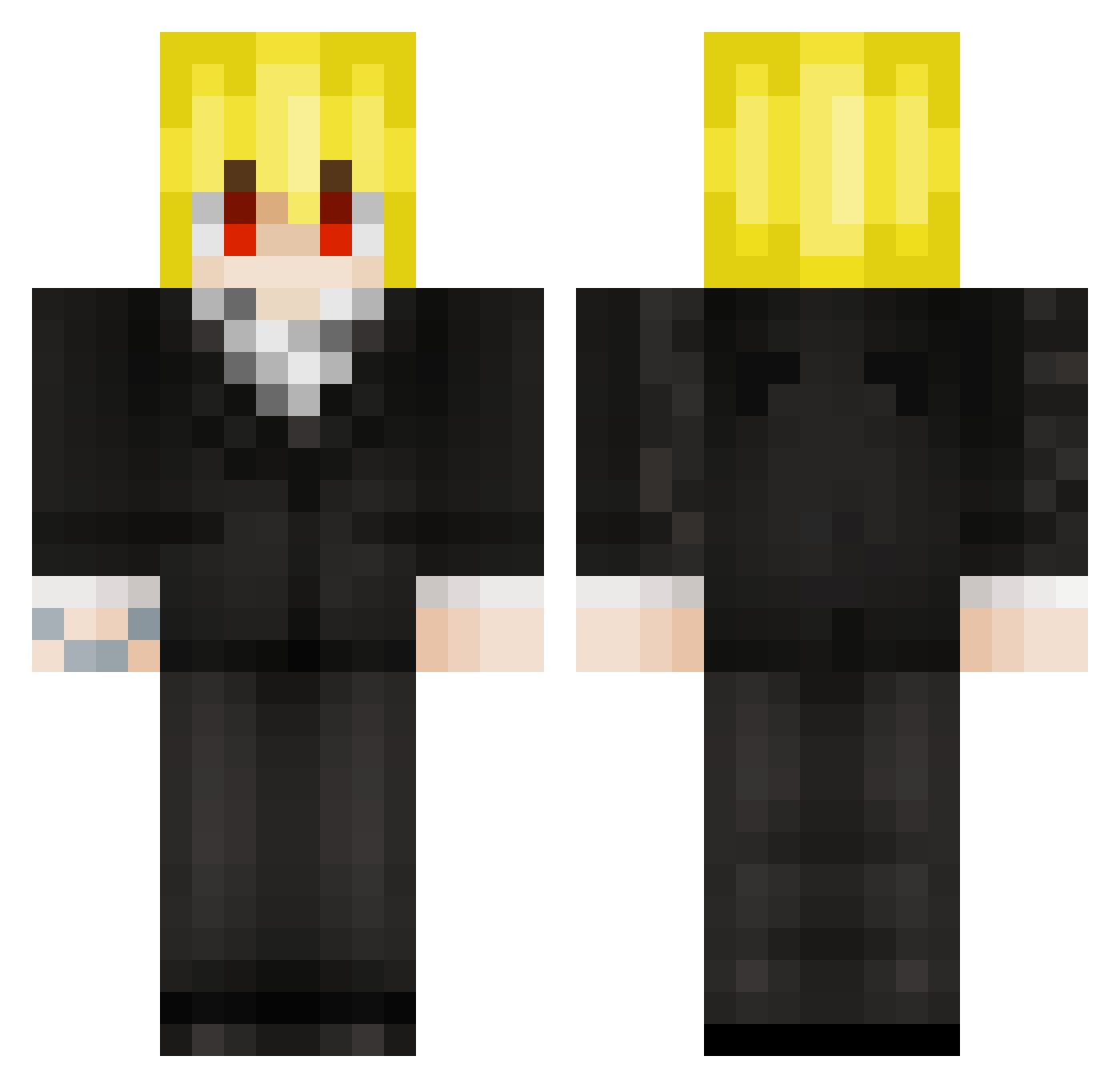 shadowsad_ Minecraft skin, front and back view