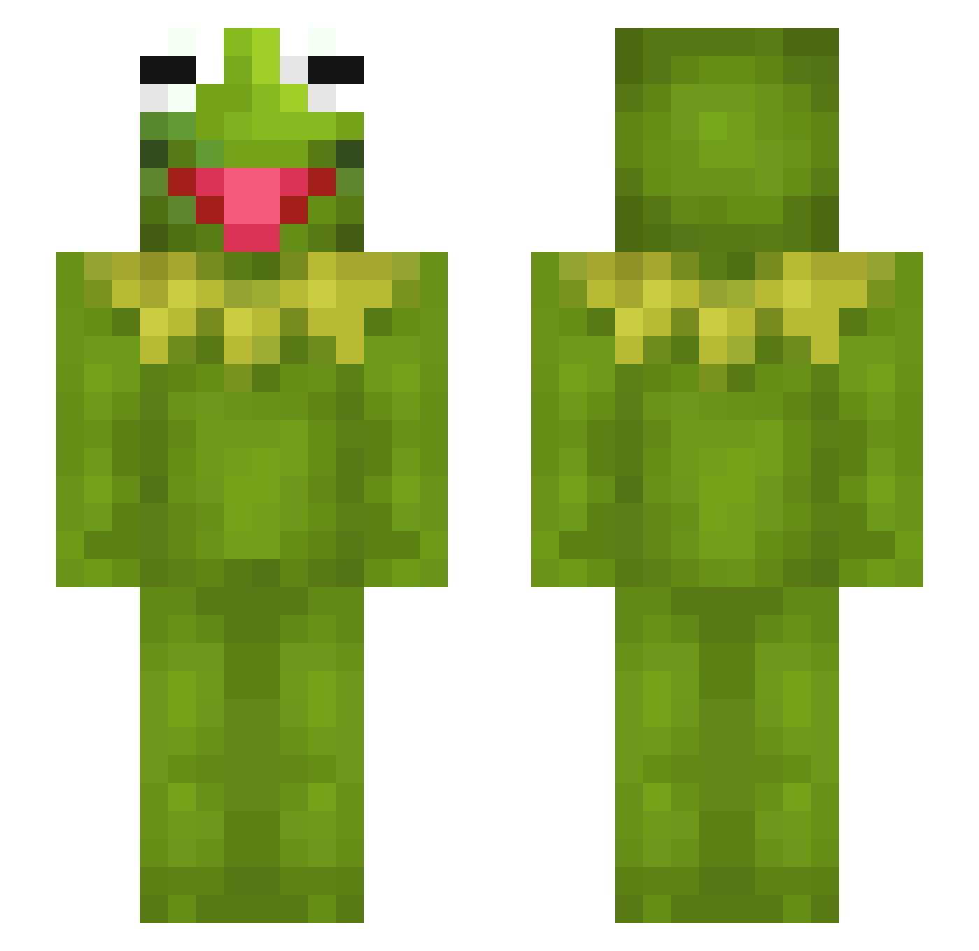 Stin07 Minecraft skin, front and back view