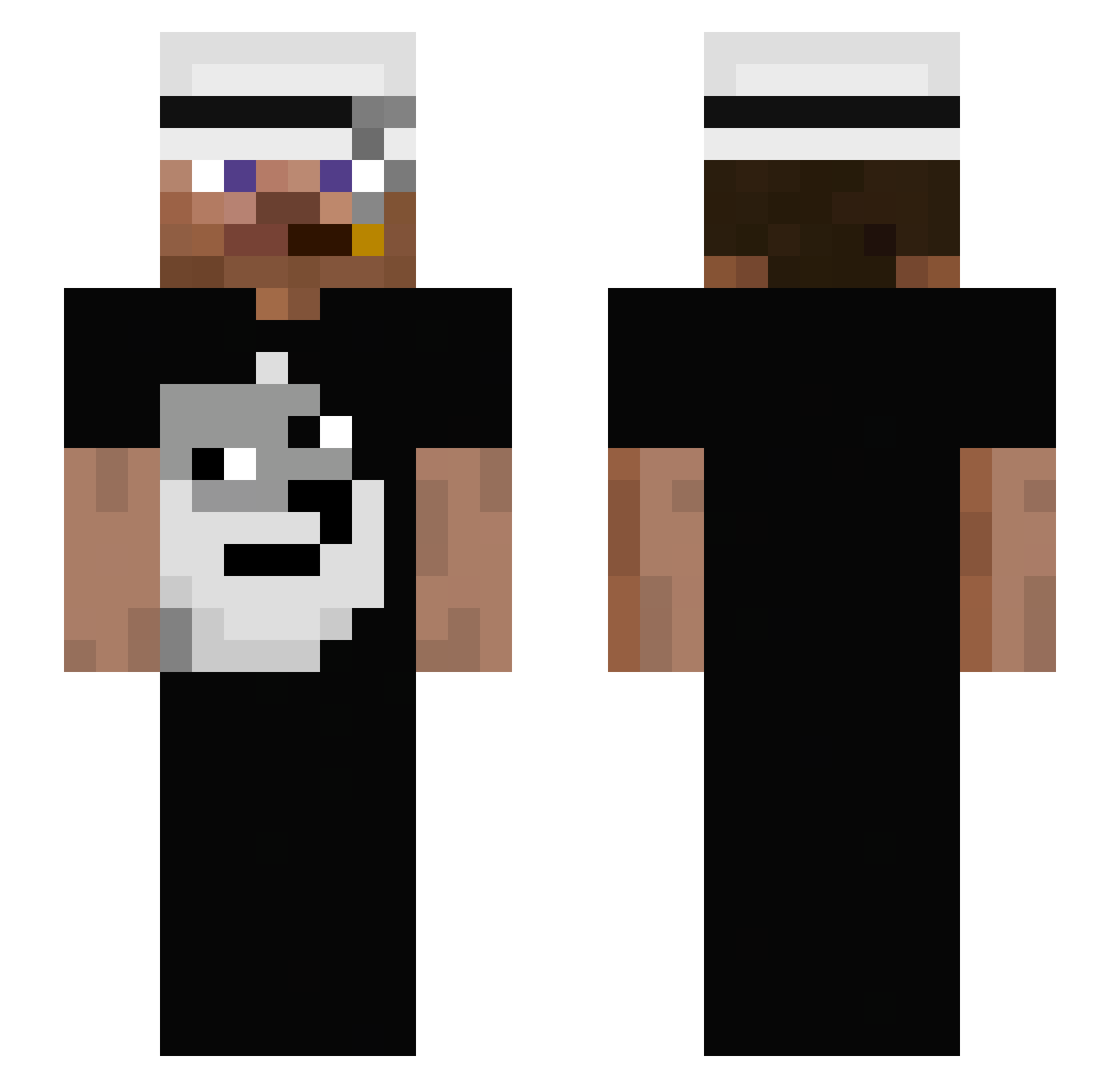 KoBiet_00 Minecraft skin, front and back view