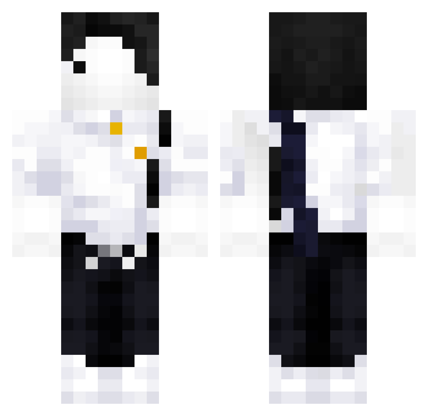 sgfdsfgs Minecraft skin, front and back view