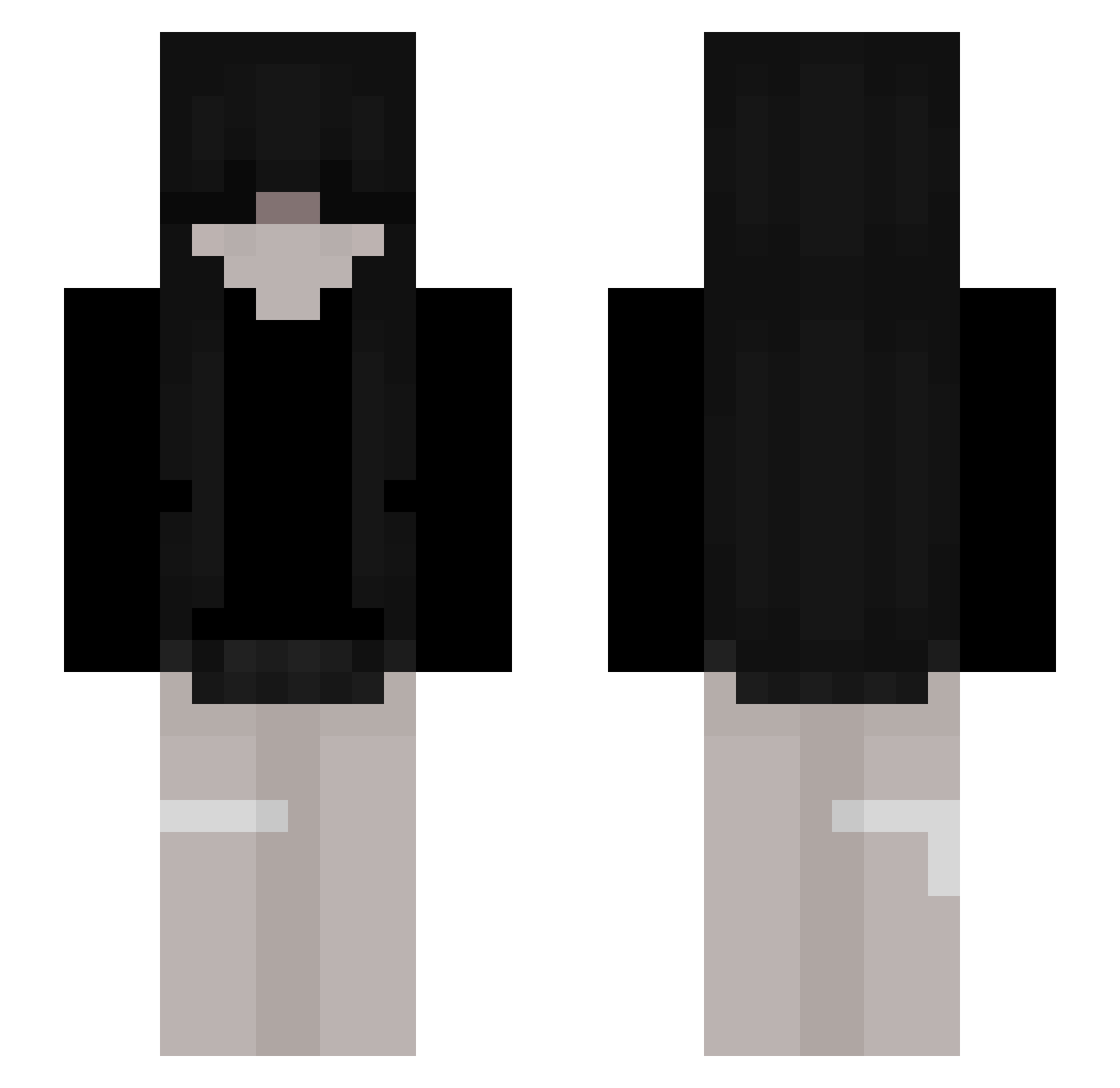 _Vxryz Minecraft skin, front and back view